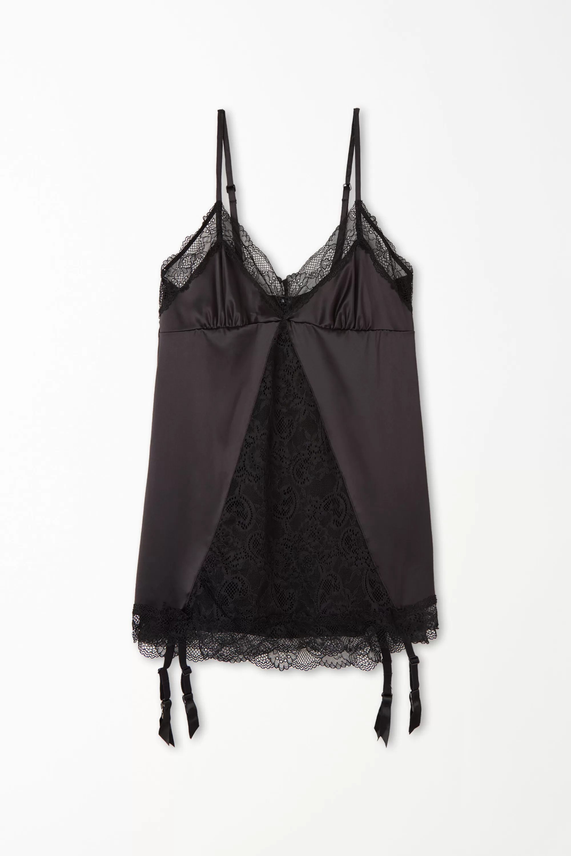 Cheap Babydoll A Triangolo Con Reggicalze Timeless Lace - Sottovesti - Donna | Lingerie