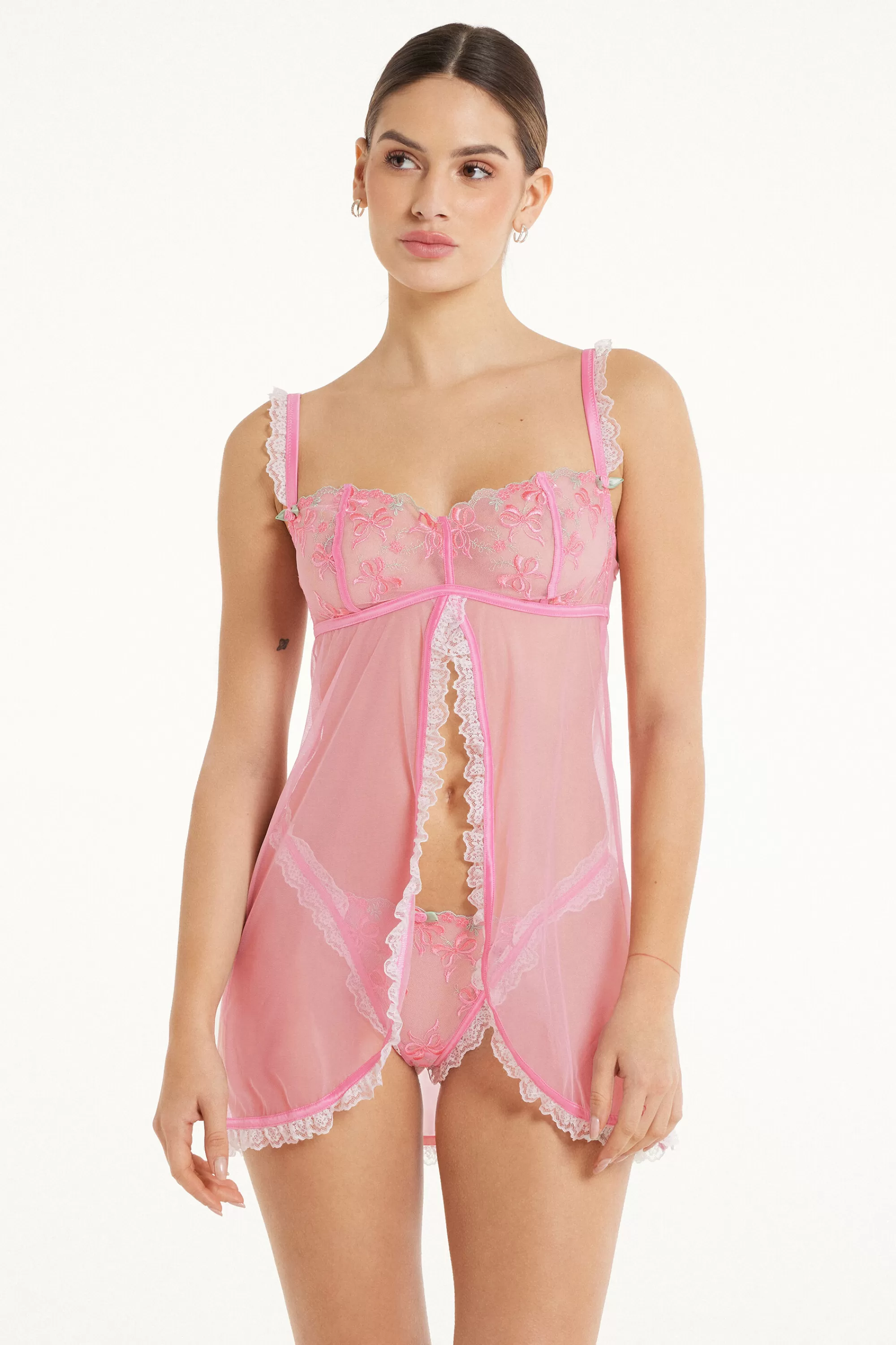 Flash Sale Babydoll Con Spalline Sottili Candy Lace - Sottovesti - Donna | Lingerie