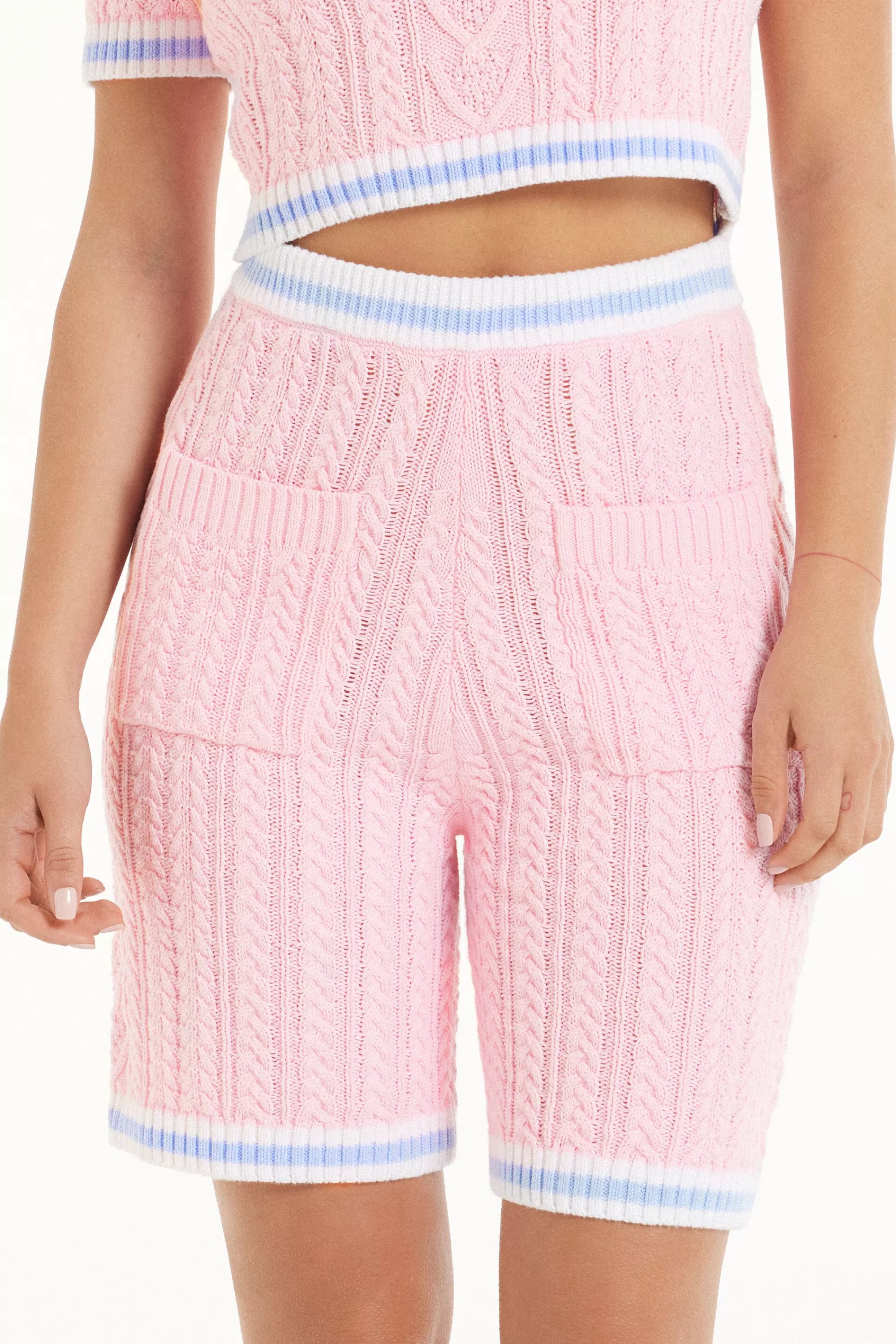 Outlet Bermuda Tessuto Calato Treccia Con Tasche - Shorts - Donna | Shorts