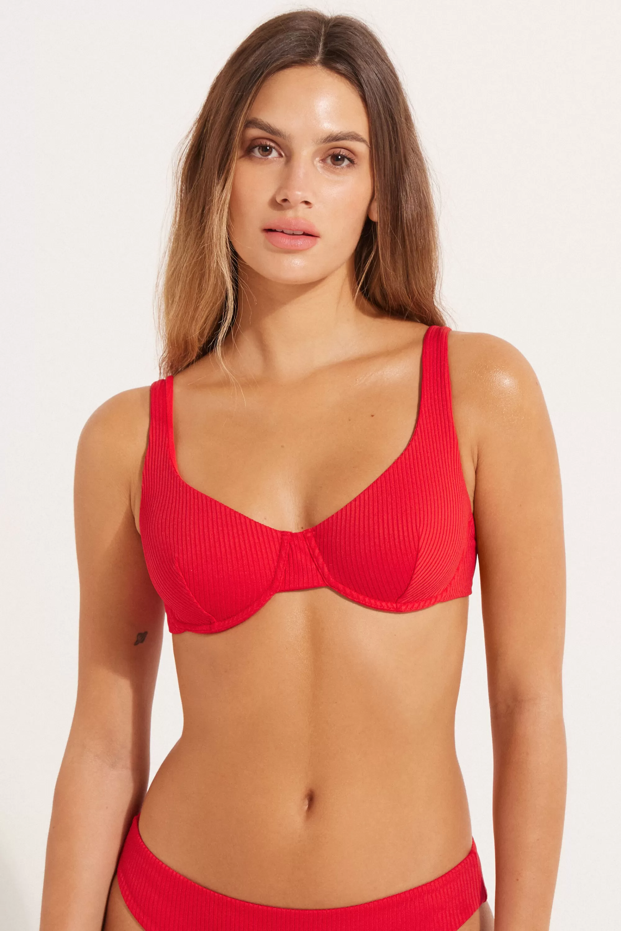 Flash Sale Bikini Balconcino Microfibra Riciclata Costine - Balconcino - Donna | Bikini | Bikini Top