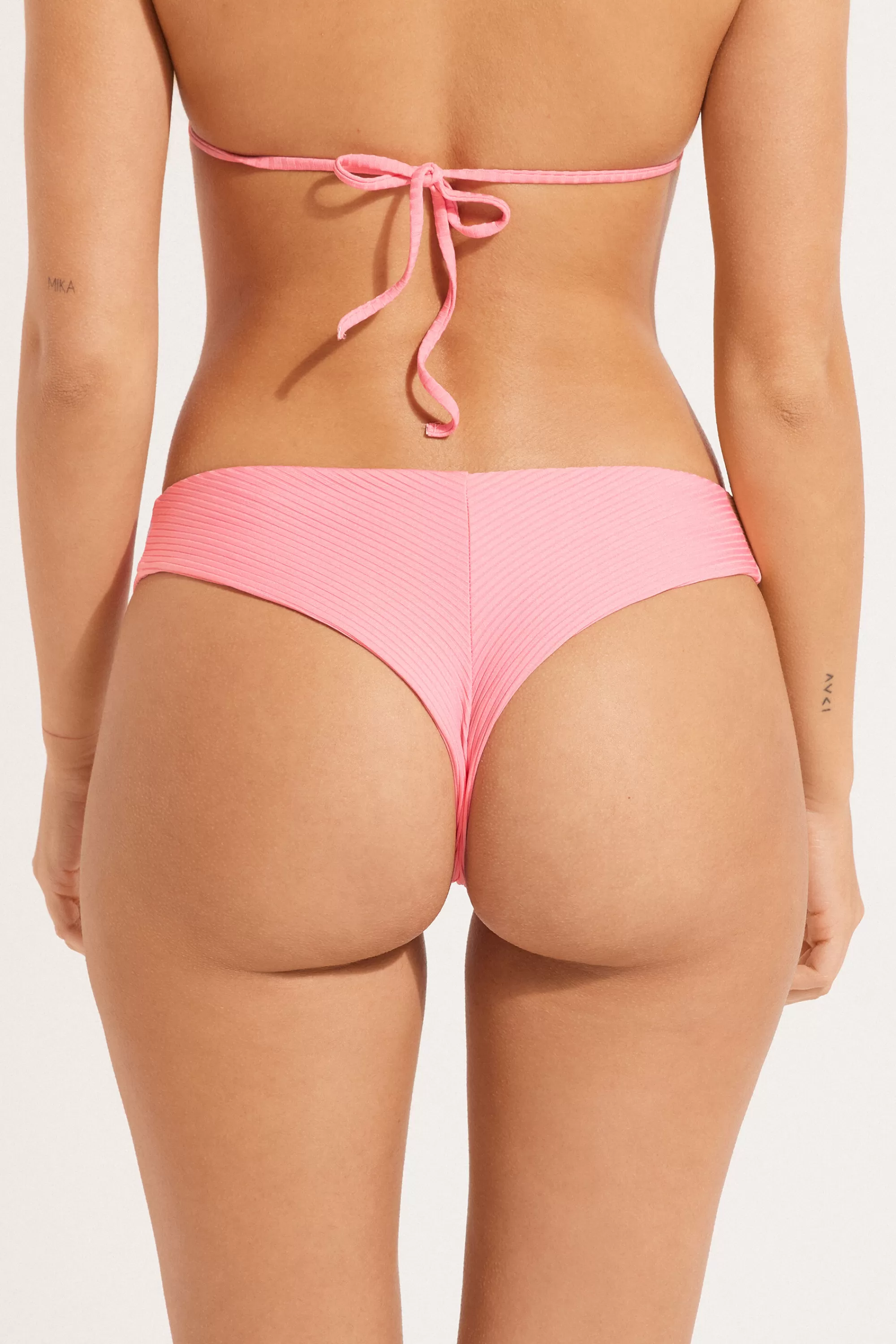 Best Bikini Brasiliano Sgambato Stondato Microfibra Riciclata Costine - Brasiliano - Donna | Bikini | Bikini Slip