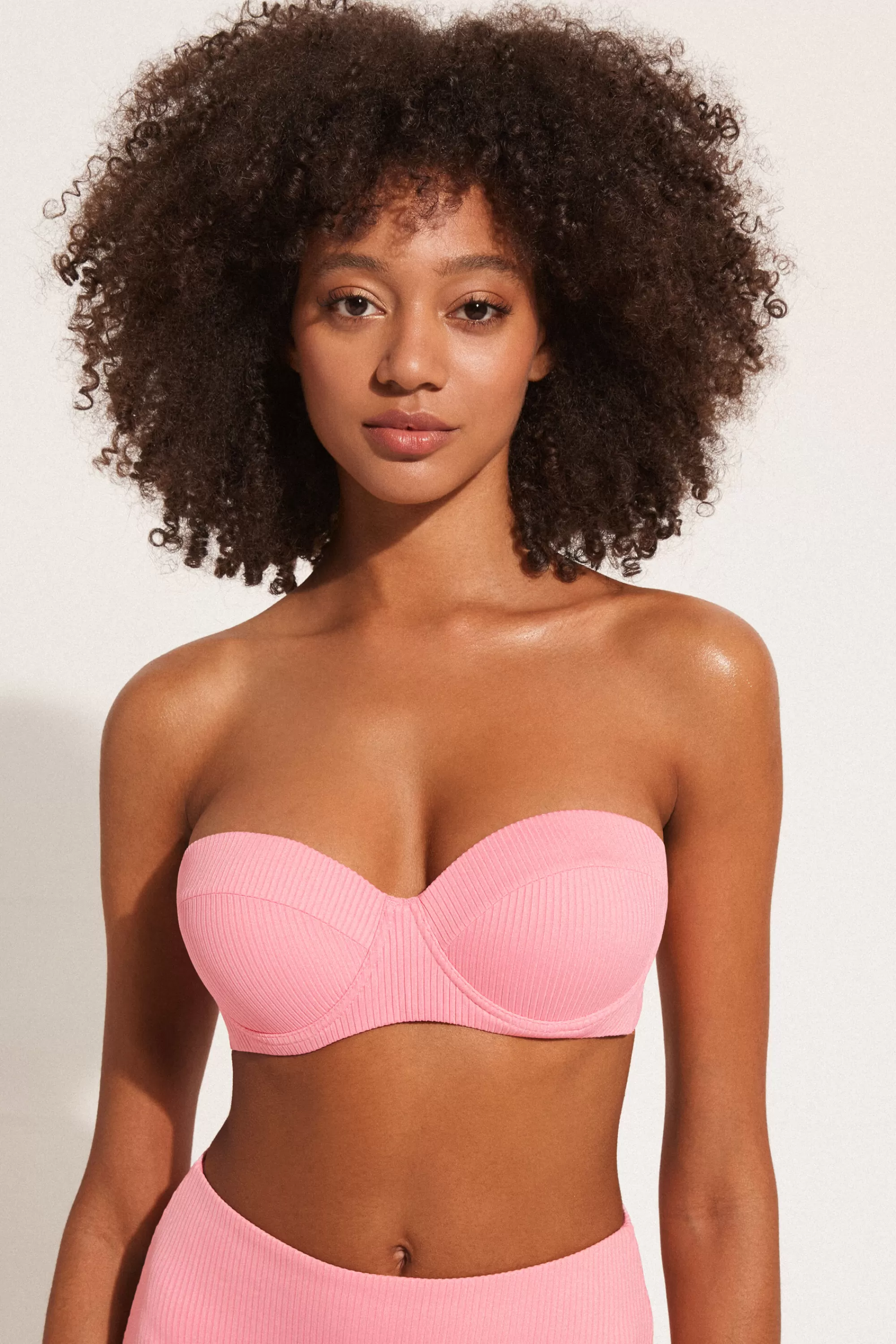 Online Bikini Fascia Imbottita Microfibra Riciclata Costine - Fascia - Donna | Bikini | Bikini Top