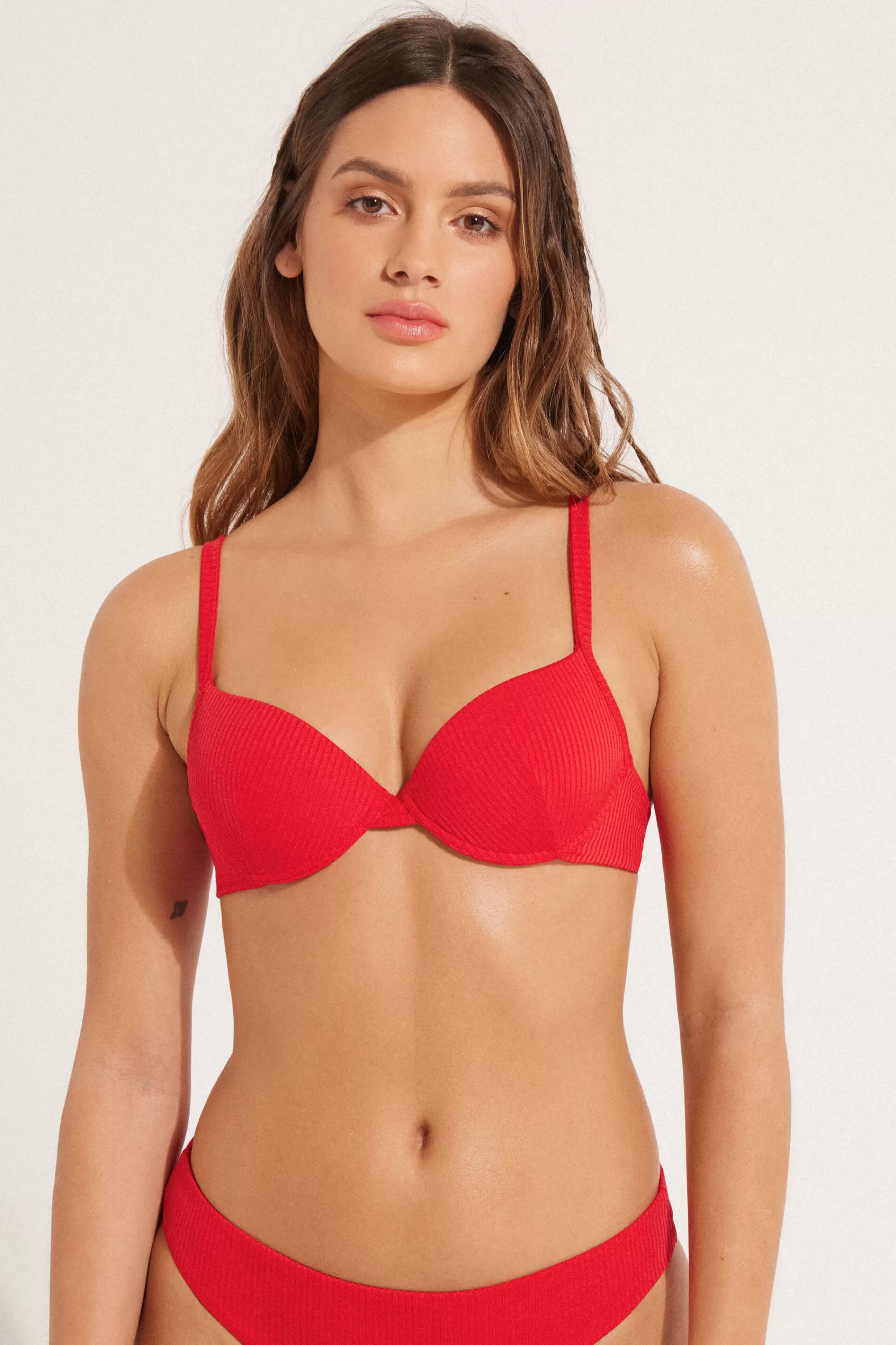 Best Bikini Push-Up Imbottito Microfibra Riciclata Costine - Push Up - Donna | Bikini | Bikini Top