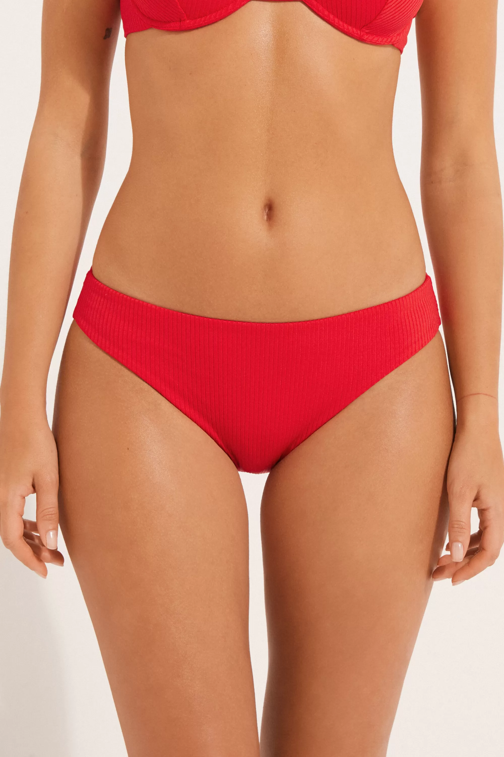 Online Bikini Slip Classico Microfibra Riciclata Costine - Slip - Donna | Bikini | Bikini Slip