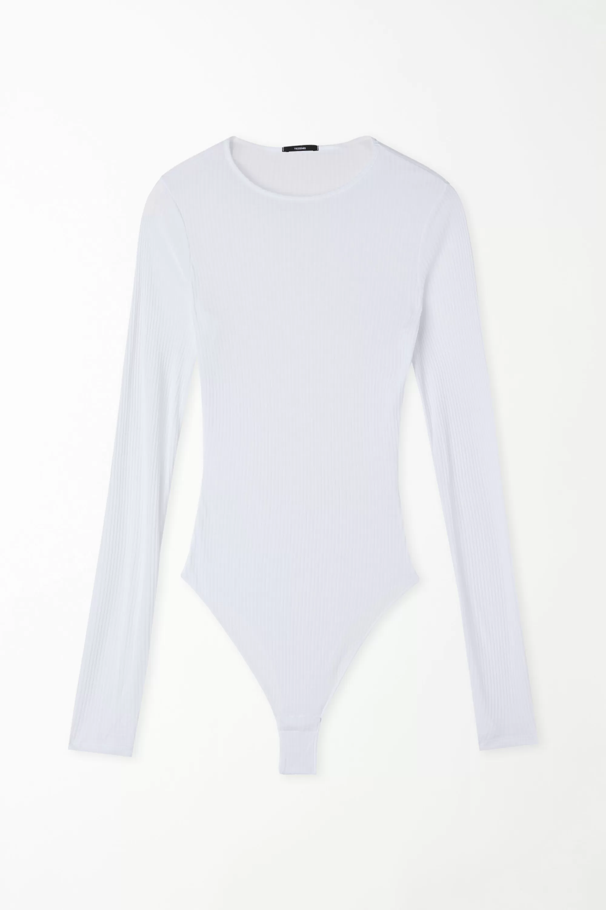Best Sale Body Manica Lunga Girocollo Viscosa Ultraleggera A Costine - Body - Donna | Body | Maglie maniche lunghe