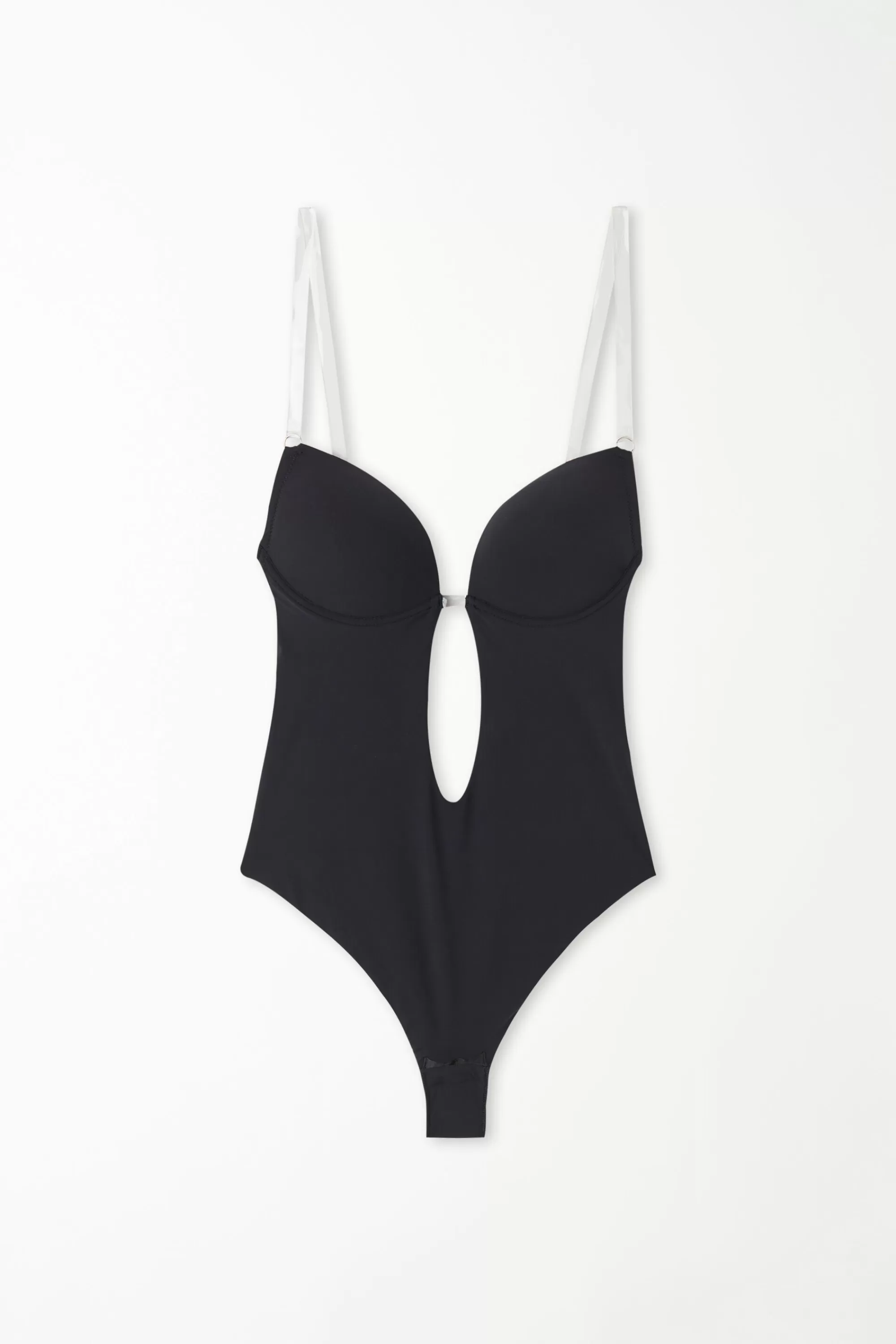 Clearance Body Push-Up Imbottito Con Spalline Silicone Microfibra Riciclata - Body Intimo - Donna | Lingerie
