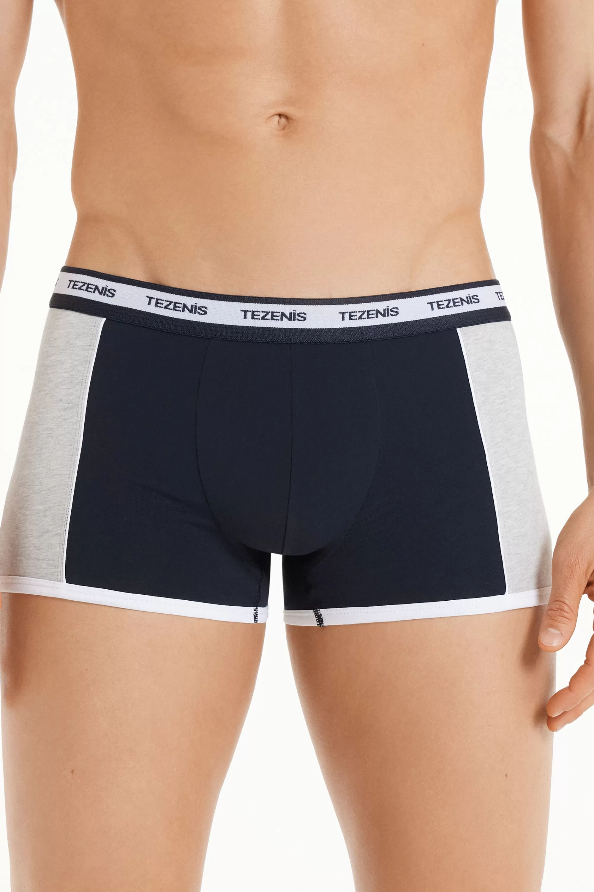Outlet Boxer Cotone Bicolore Con Elastico Logato - Boxer - Uomo | Boxer