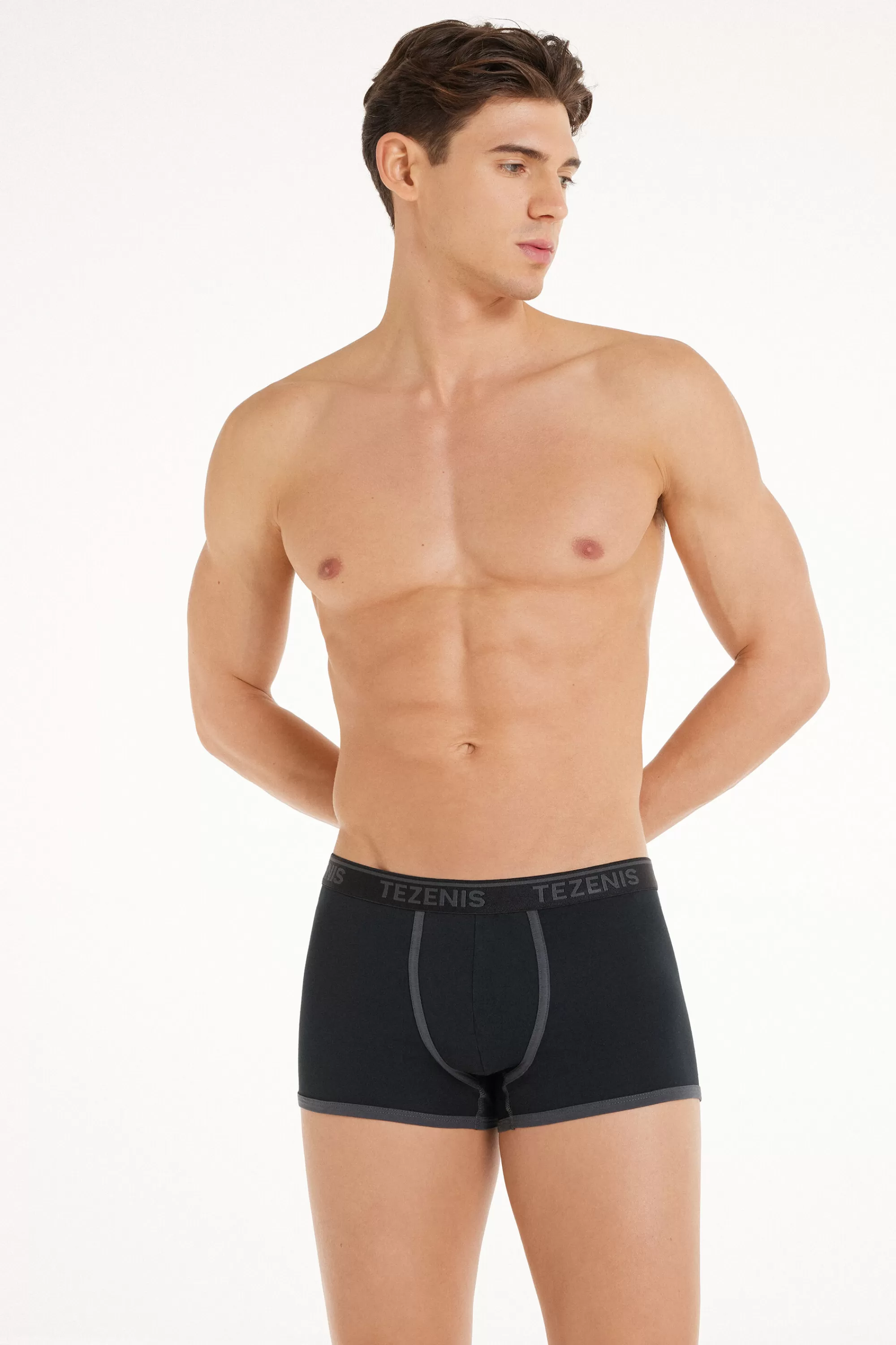 Best Boxer In Cotone Bordi A Contrasto Con Logo - Boxer - Uomo | Boxer