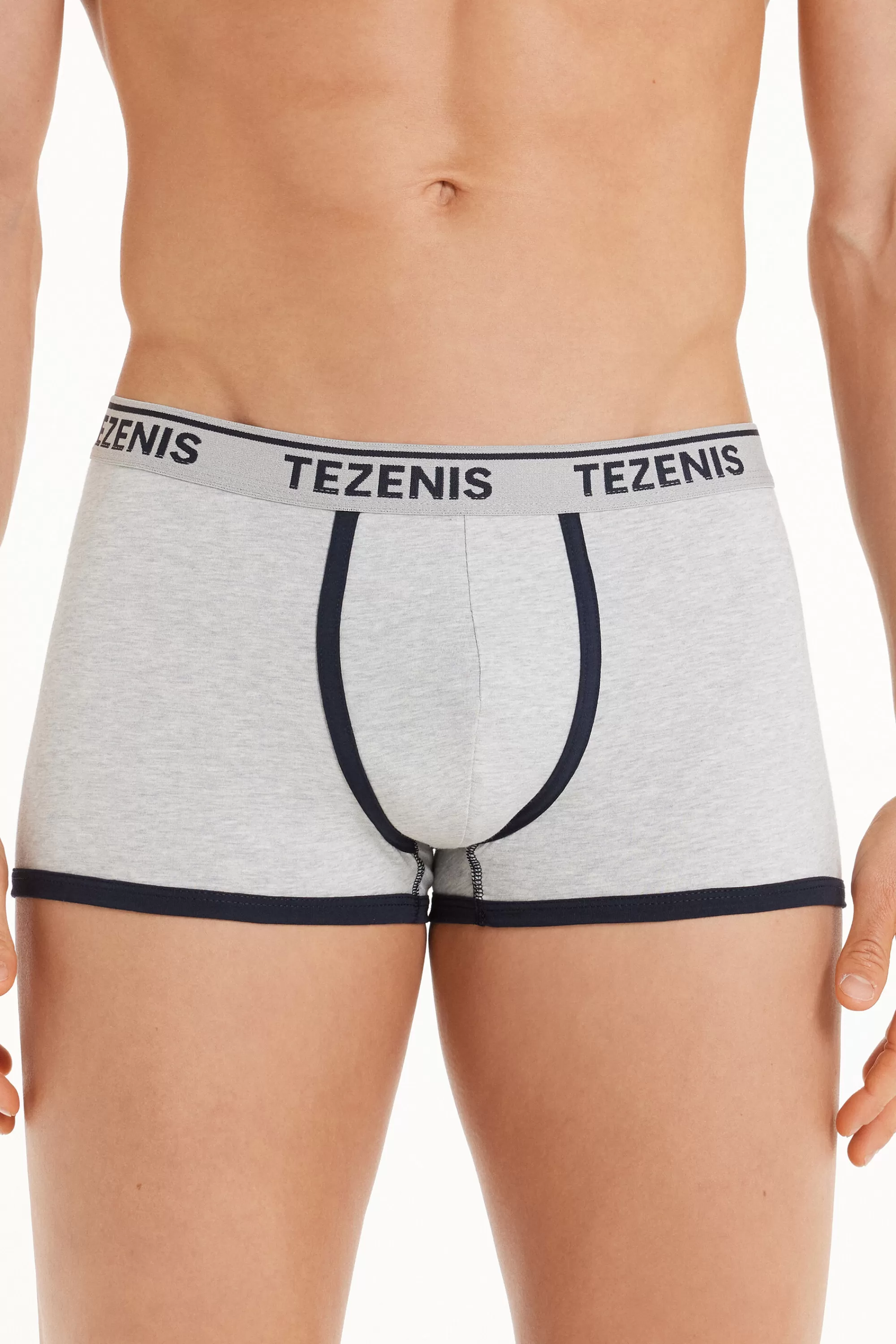 Flash Sale Boxer In Cotone Bordi A Contrasto Con Logo - Boxer - Uomo | Boxer