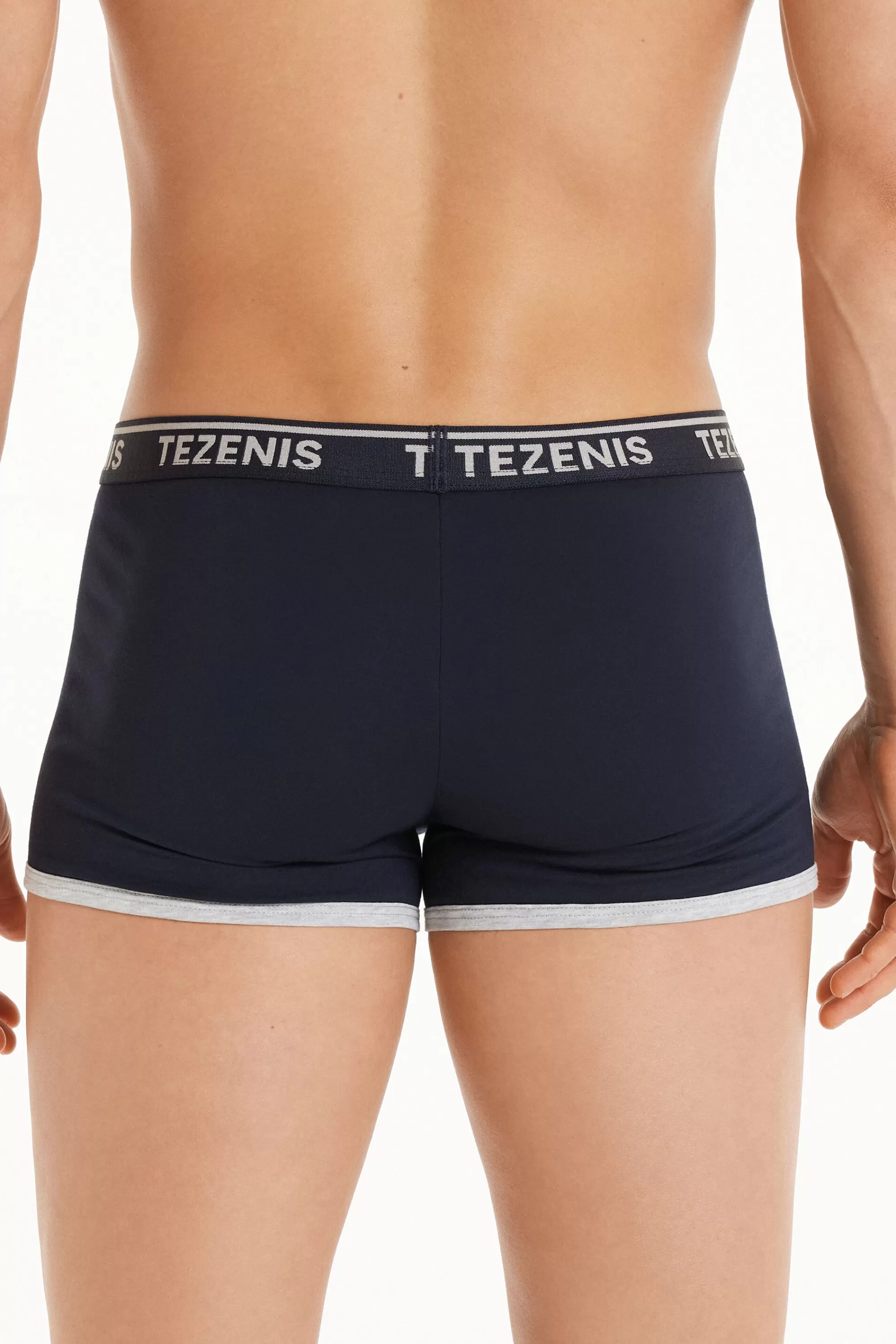Discount Boxer In Cotone Bordi A Contrasto Con Logo - Boxer - Uomo | Boxer