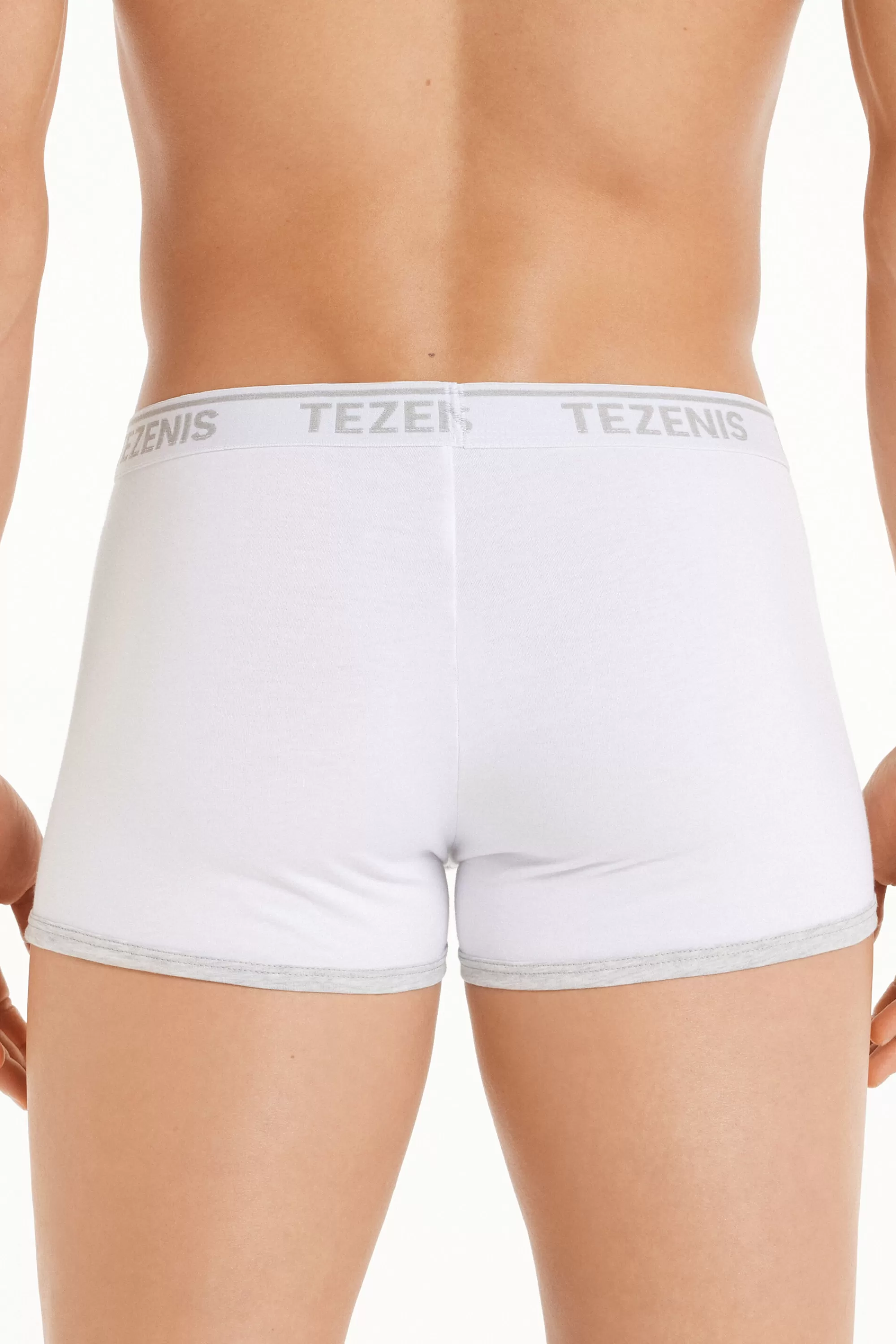 Shop Boxer In Cotone Bordi A Contrasto Con Logo - Boxer - Uomo | Boxer