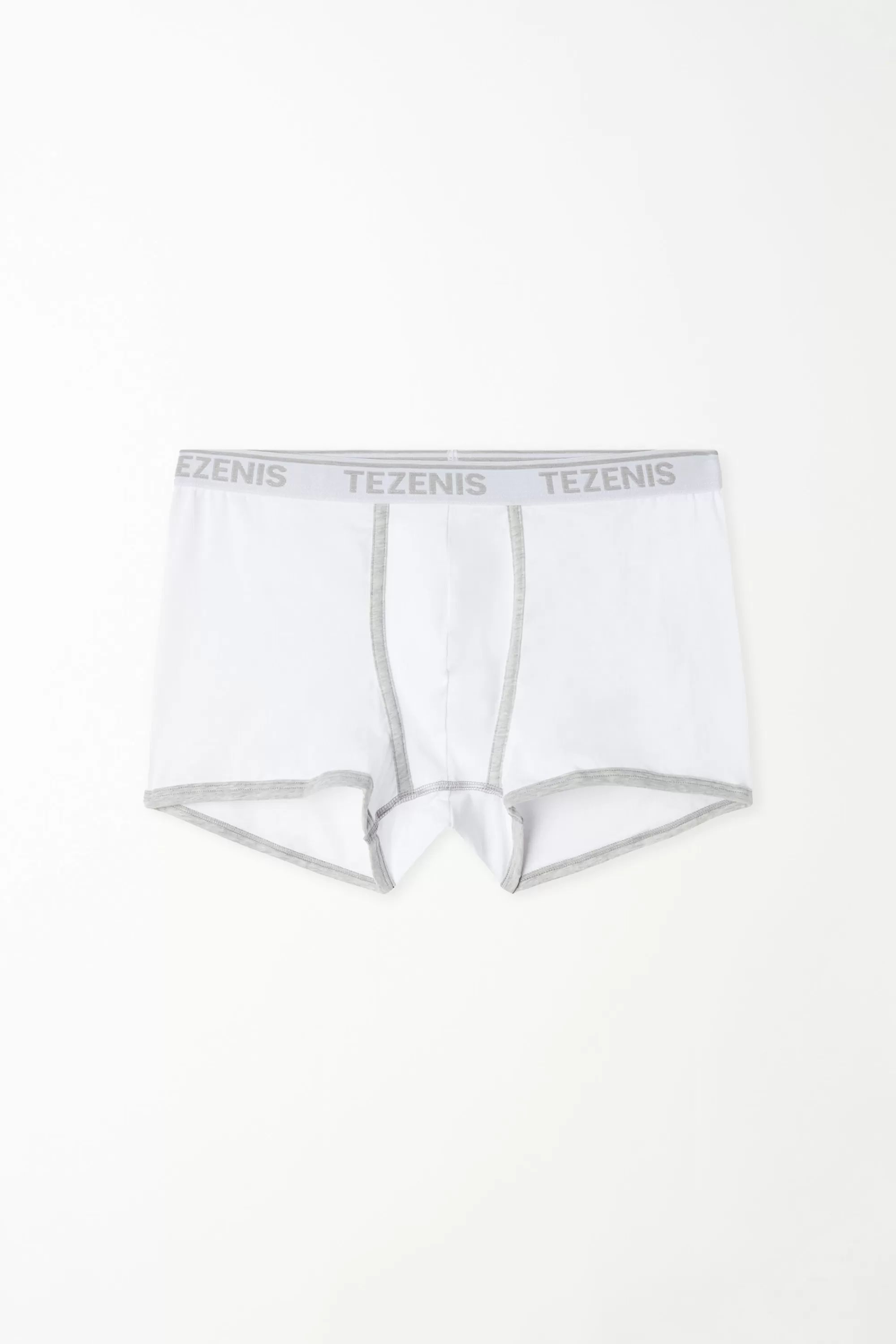 Shop Boxer In Cotone Bordi A Contrasto Con Logo - Boxer - Uomo | Boxer