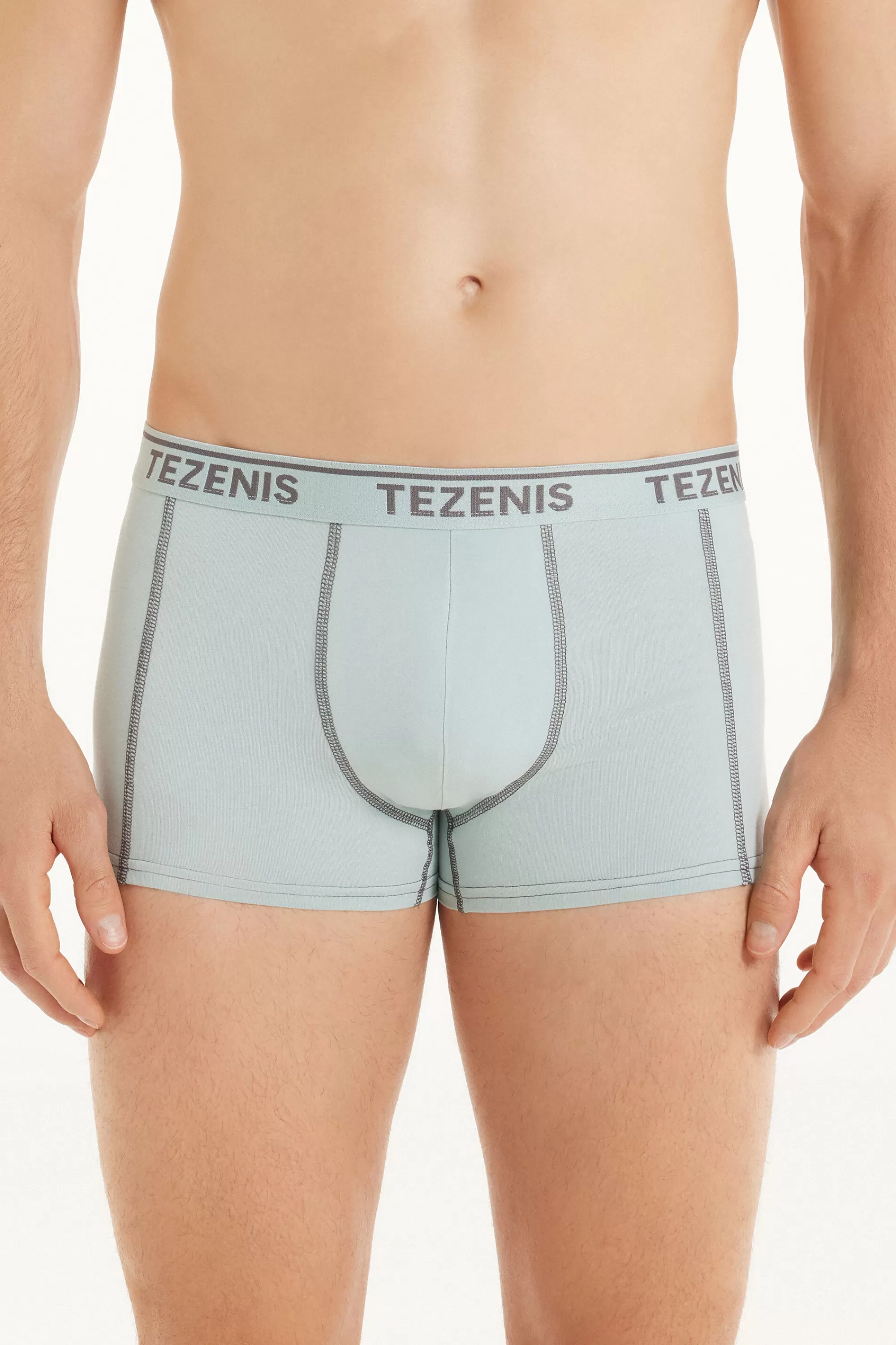 Best Sale Boxer In Cotone Cuciture A Contrasto Con Logo - Boxer - Uomo | Boxer