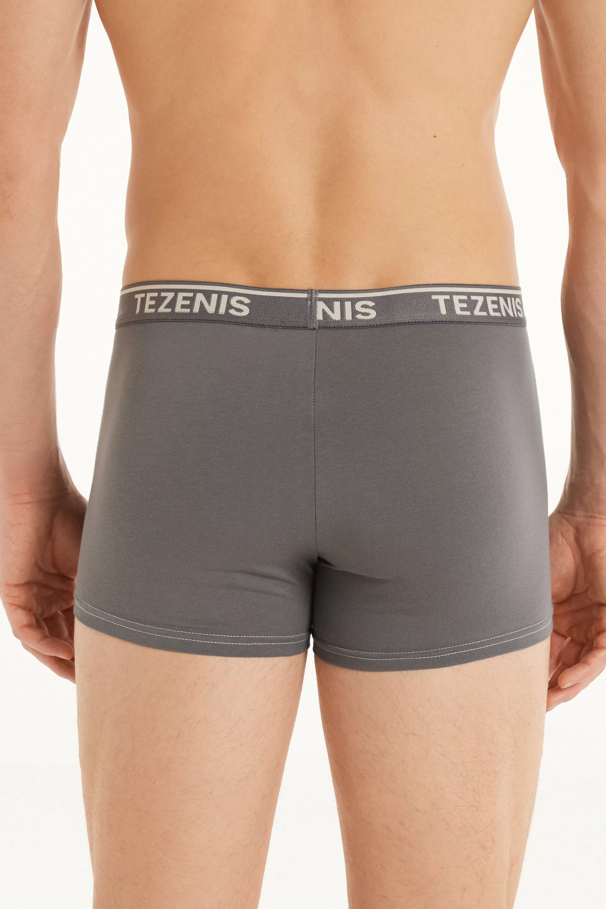 Clearance Boxer In Cotone Cuciture A Contrasto Con Logo - Boxer - Uomo | Boxer