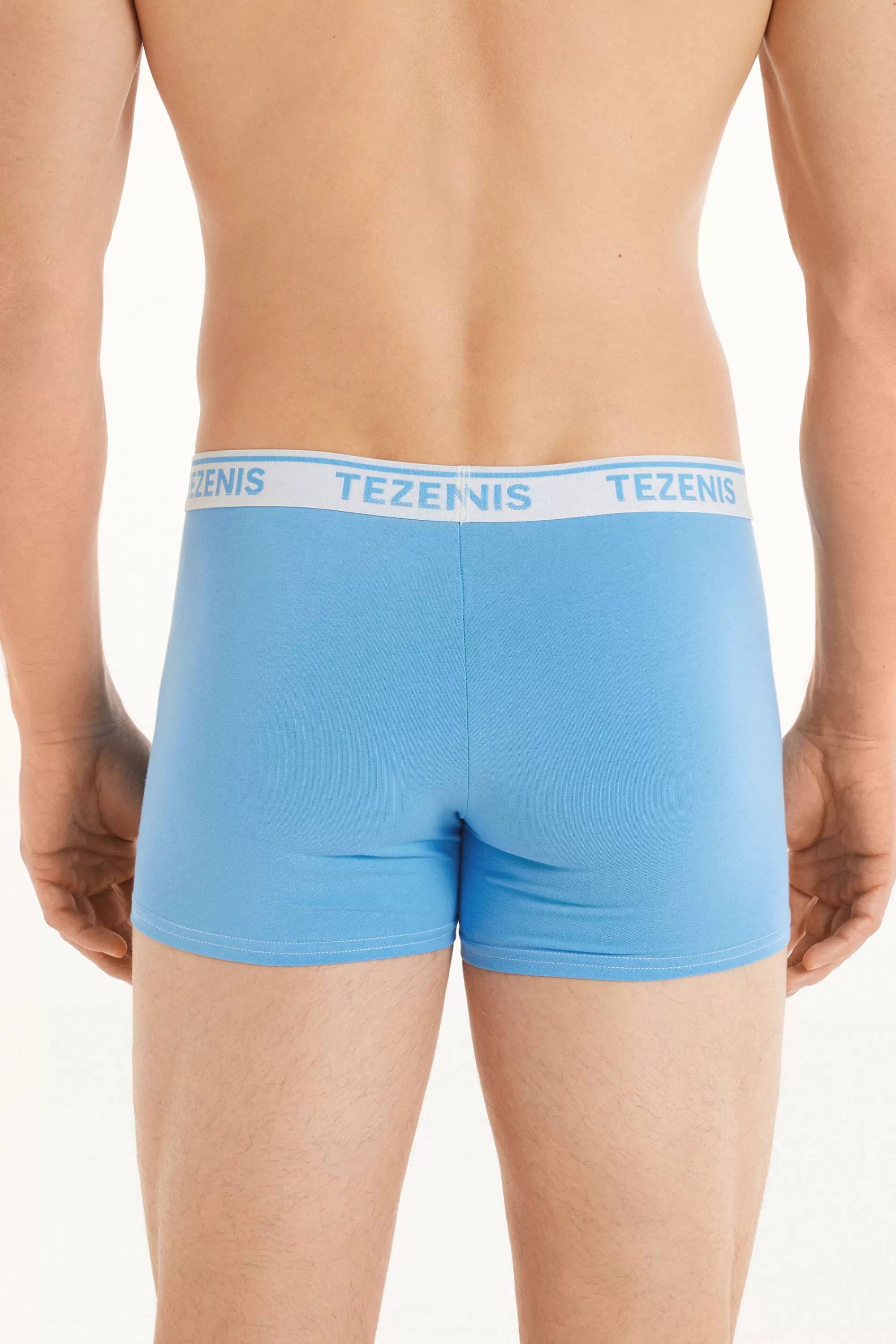 Fashion Boxer In Cotone Cuciture A Contrasto Con Logo - Boxer - Uomo | Boxer