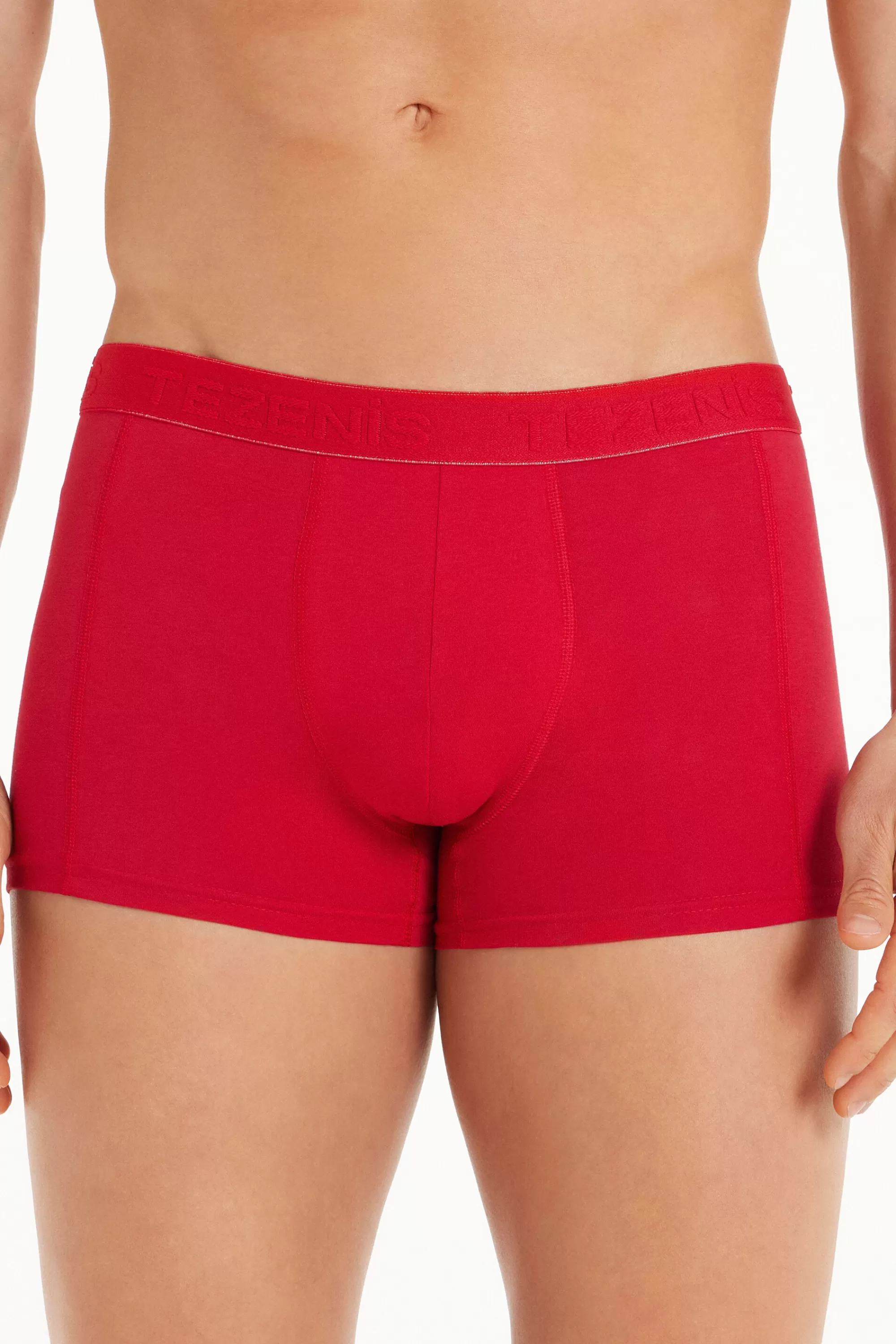 Hot Boxer In Cotone Cuciture A Contrasto Con Logo - Boxer - Uomo | Boxer