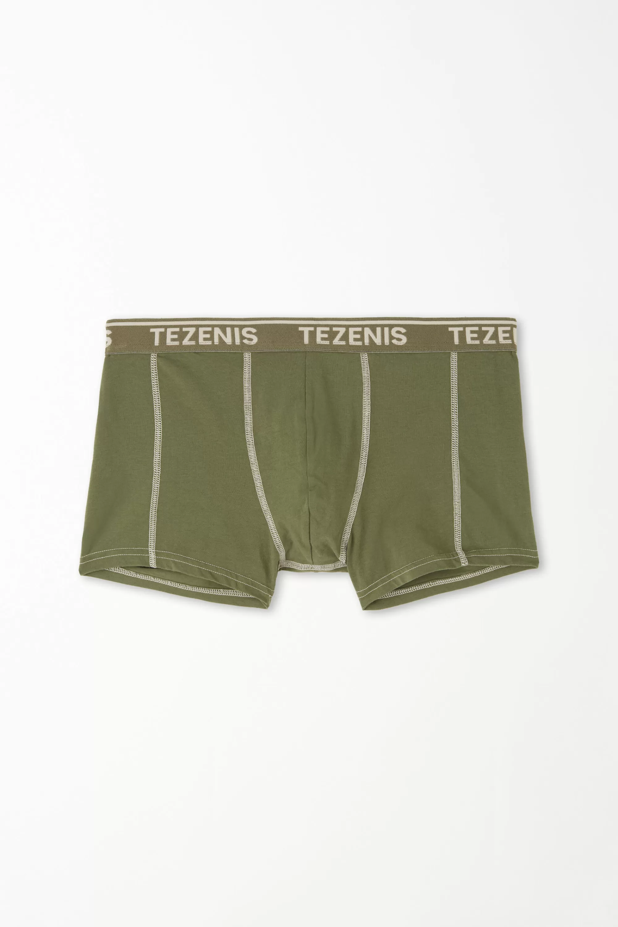 Online Boxer In Cotone Cuciture A Contrasto Con Logo - Boxer - Uomo | Boxer