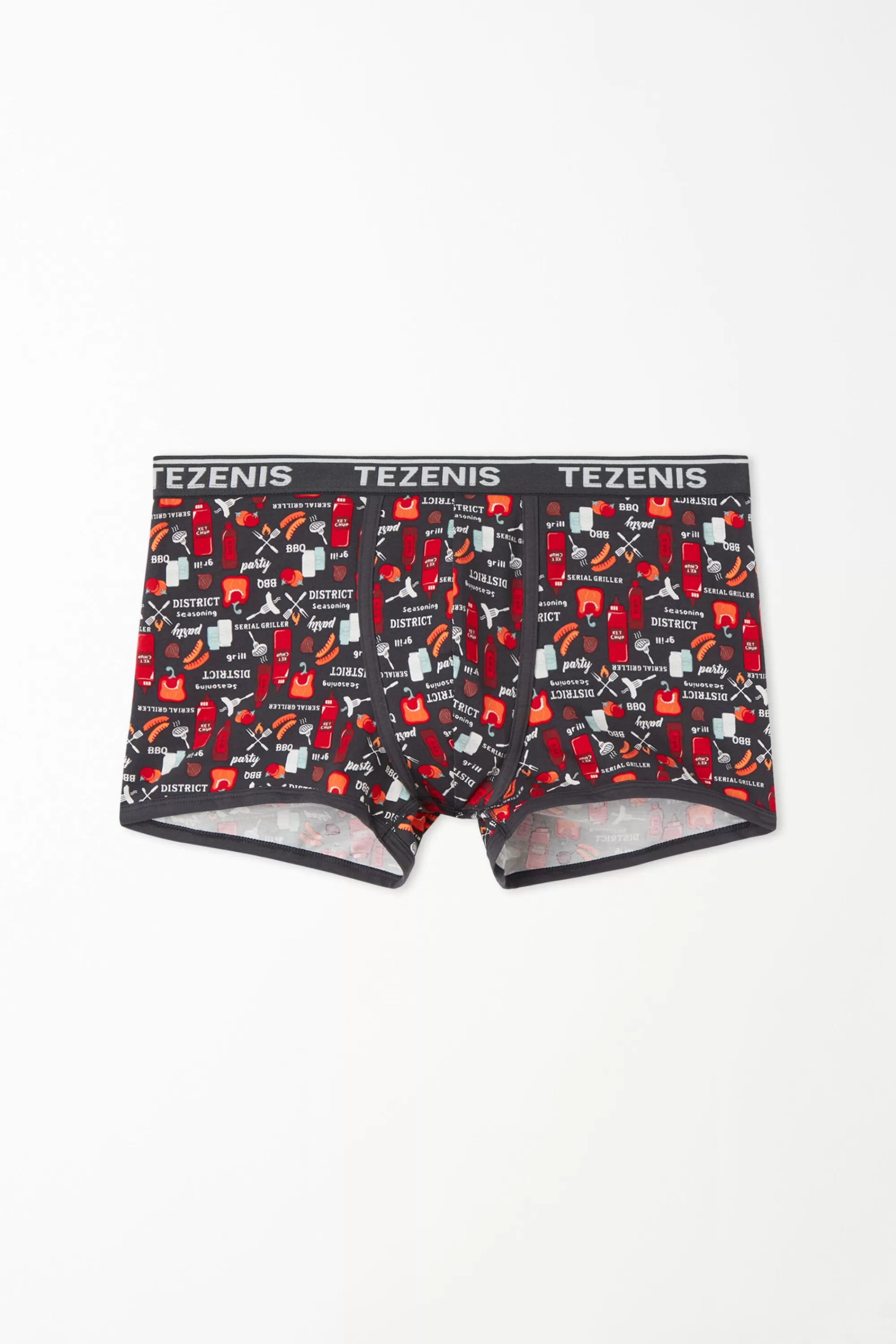 Cheap Boxer In Cotone Stampato Bordi A Contrasto Con Logo - Boxer - Uomo | Boxer