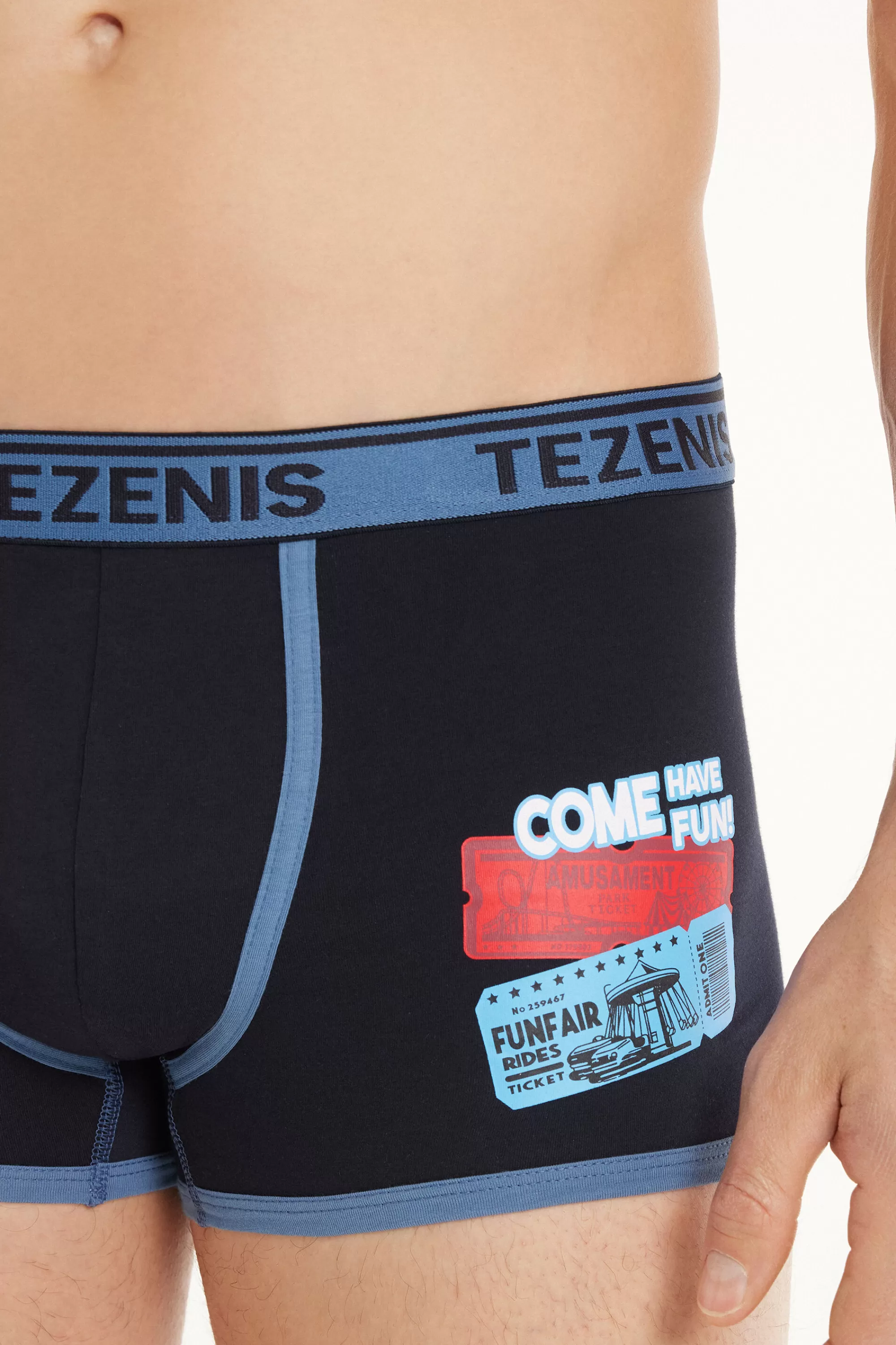 Best Boxer In Cotone Stampato Bordi A Contrasto Con Logo - Boxer - Uomo | Boxer