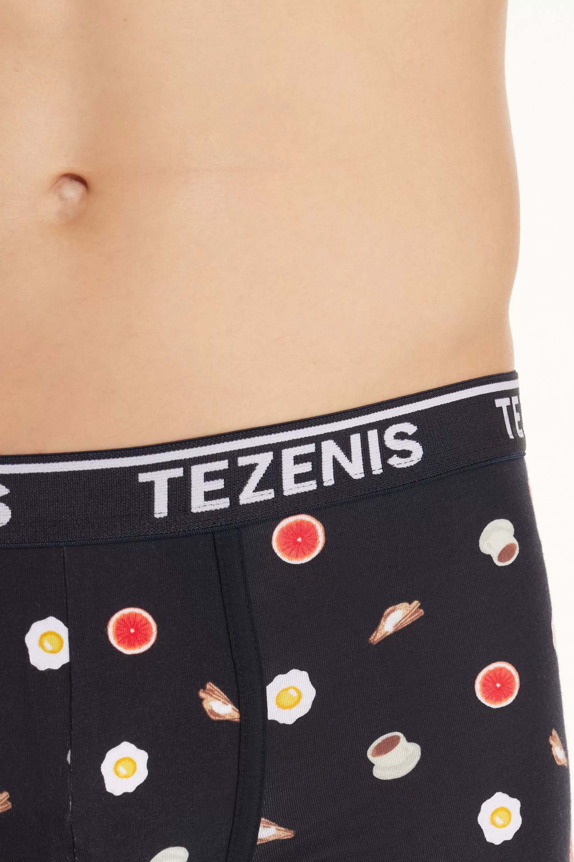 Shop Boxer In Cotone Stampato Bordi A Contrasto Con Logo - Boxer - Uomo | Boxer