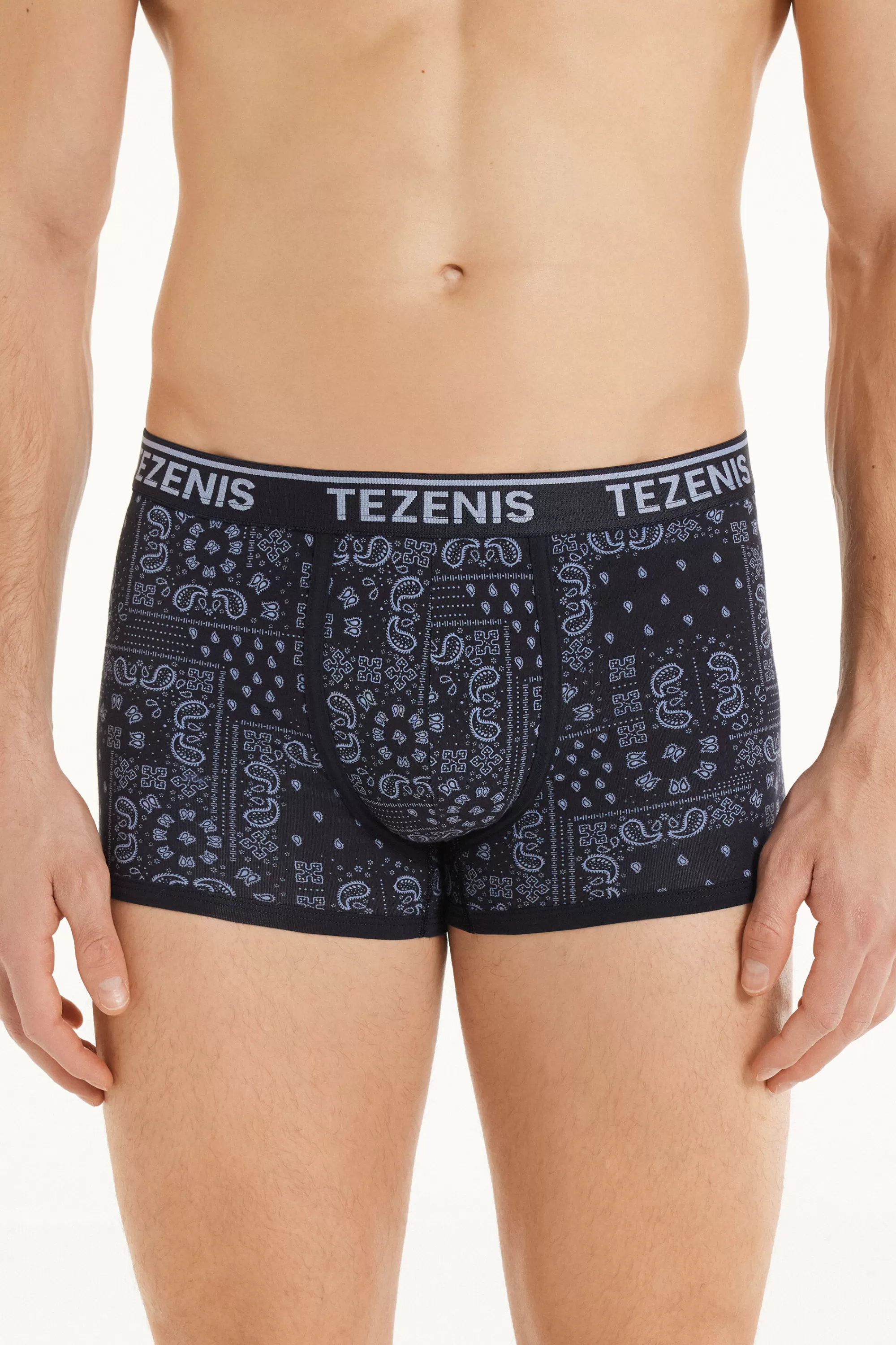 Cheap Boxer In Cotone Stampato Bordi A Contrasto Con Logo - Boxer - Uomo | Boxer