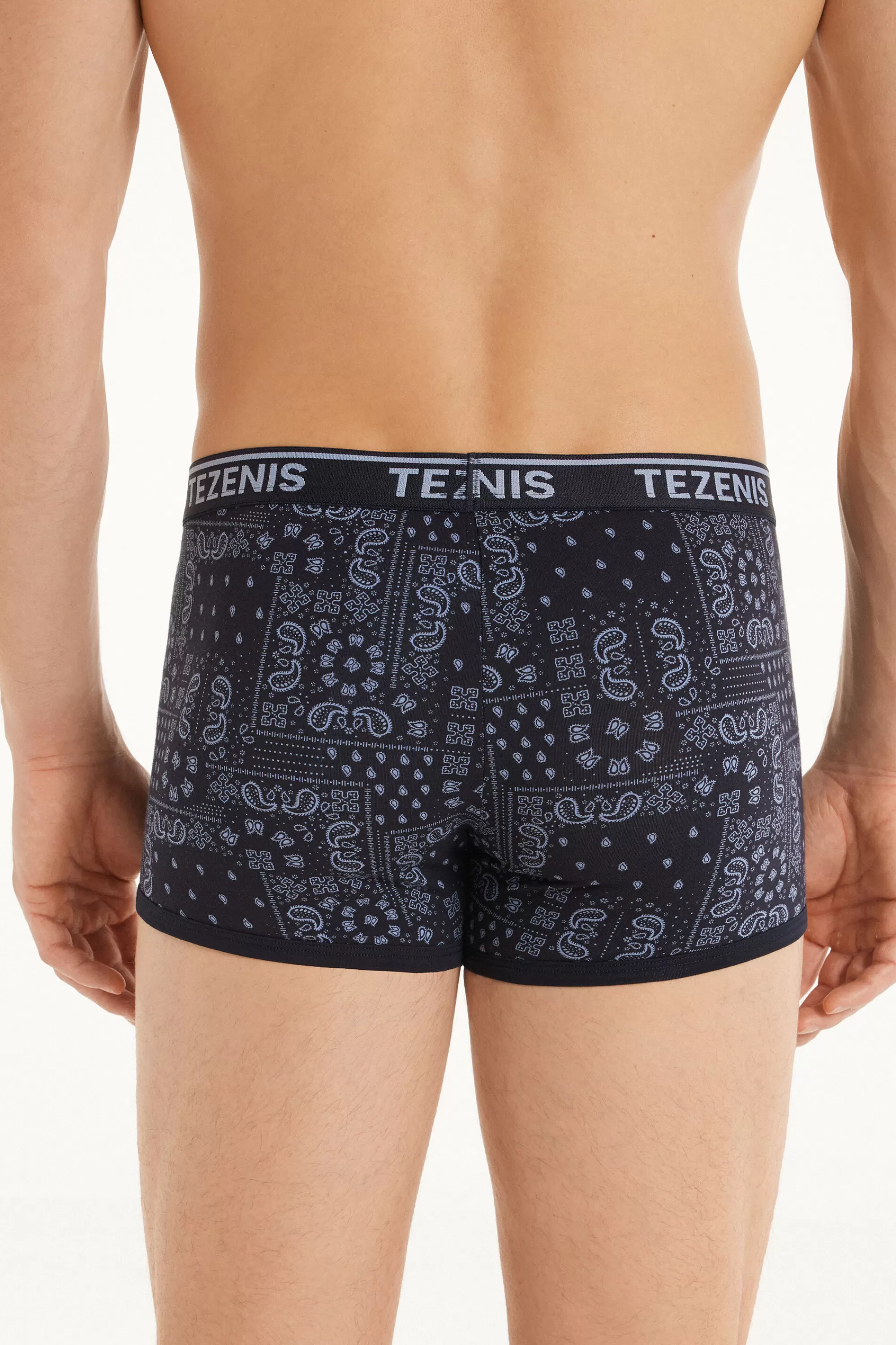 Cheap Boxer In Cotone Stampato Bordi A Contrasto Con Logo - Boxer - Uomo | Boxer
