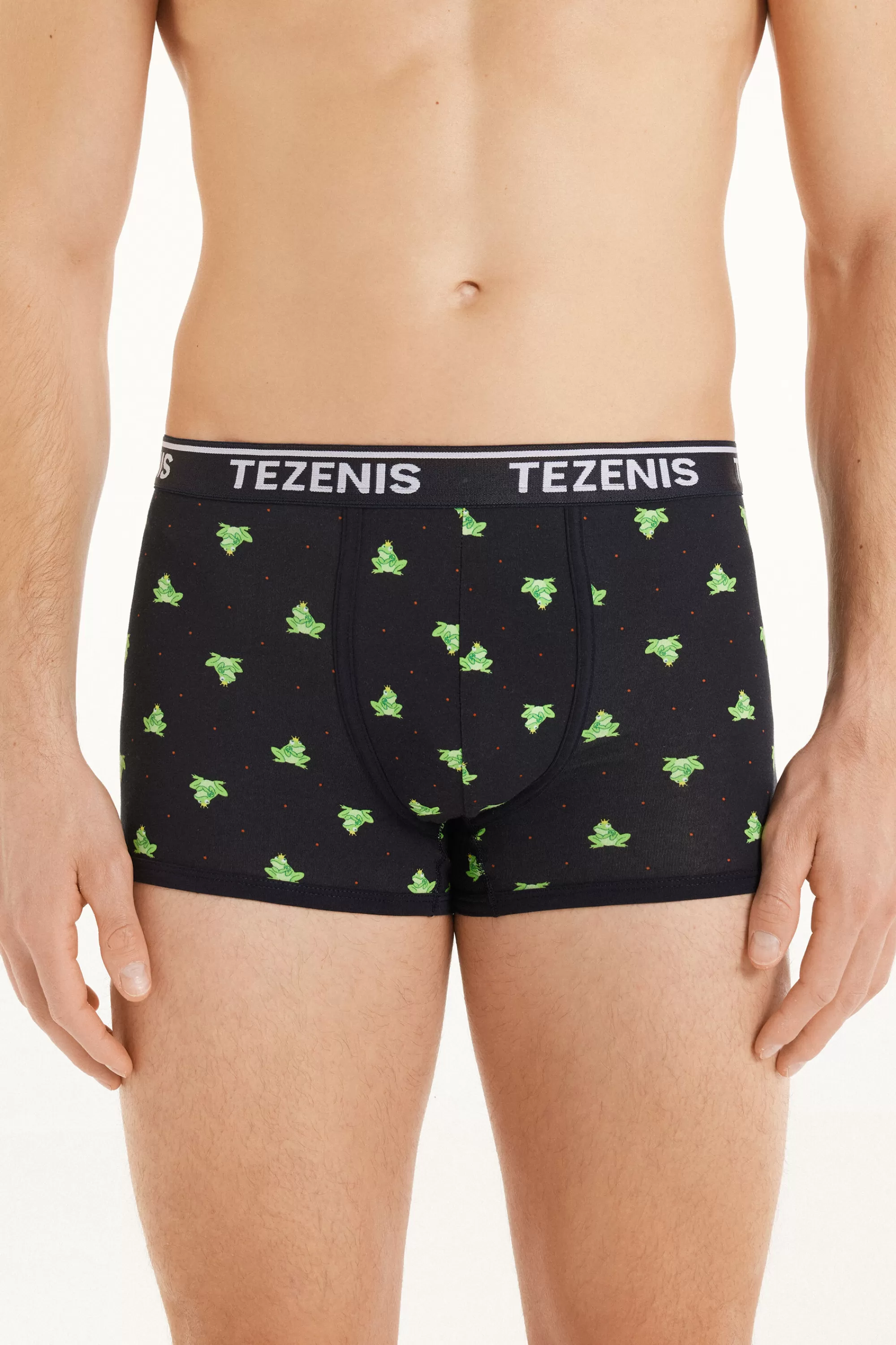 Best Boxer In Cotone Stampato Bordi A Contrasto Con Logo - Boxer - Uomo | Boxer