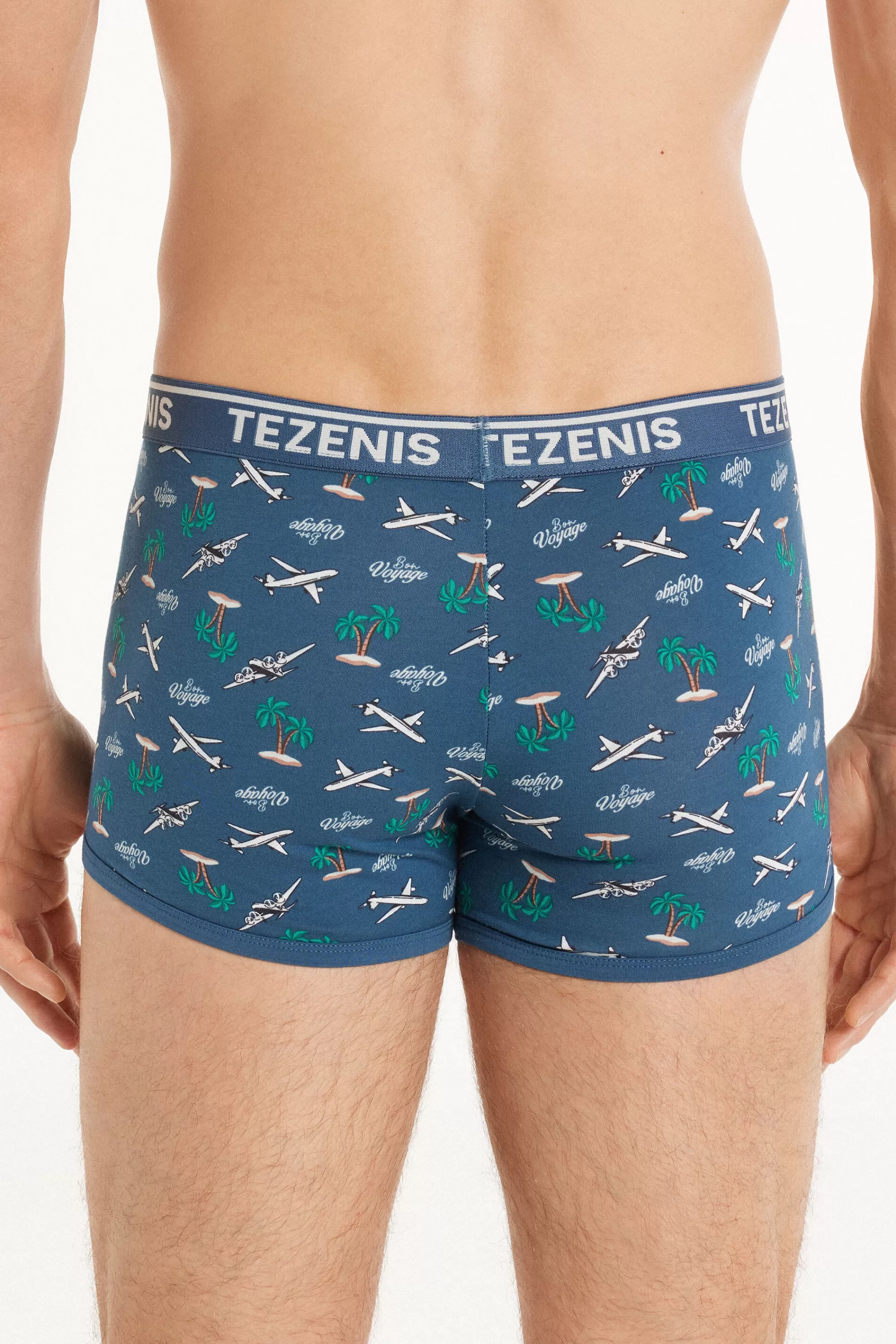 Best Sale Boxer In Cotone Stampato Bordi A Contrasto Con Logo - Boxer - Uomo | Boxer