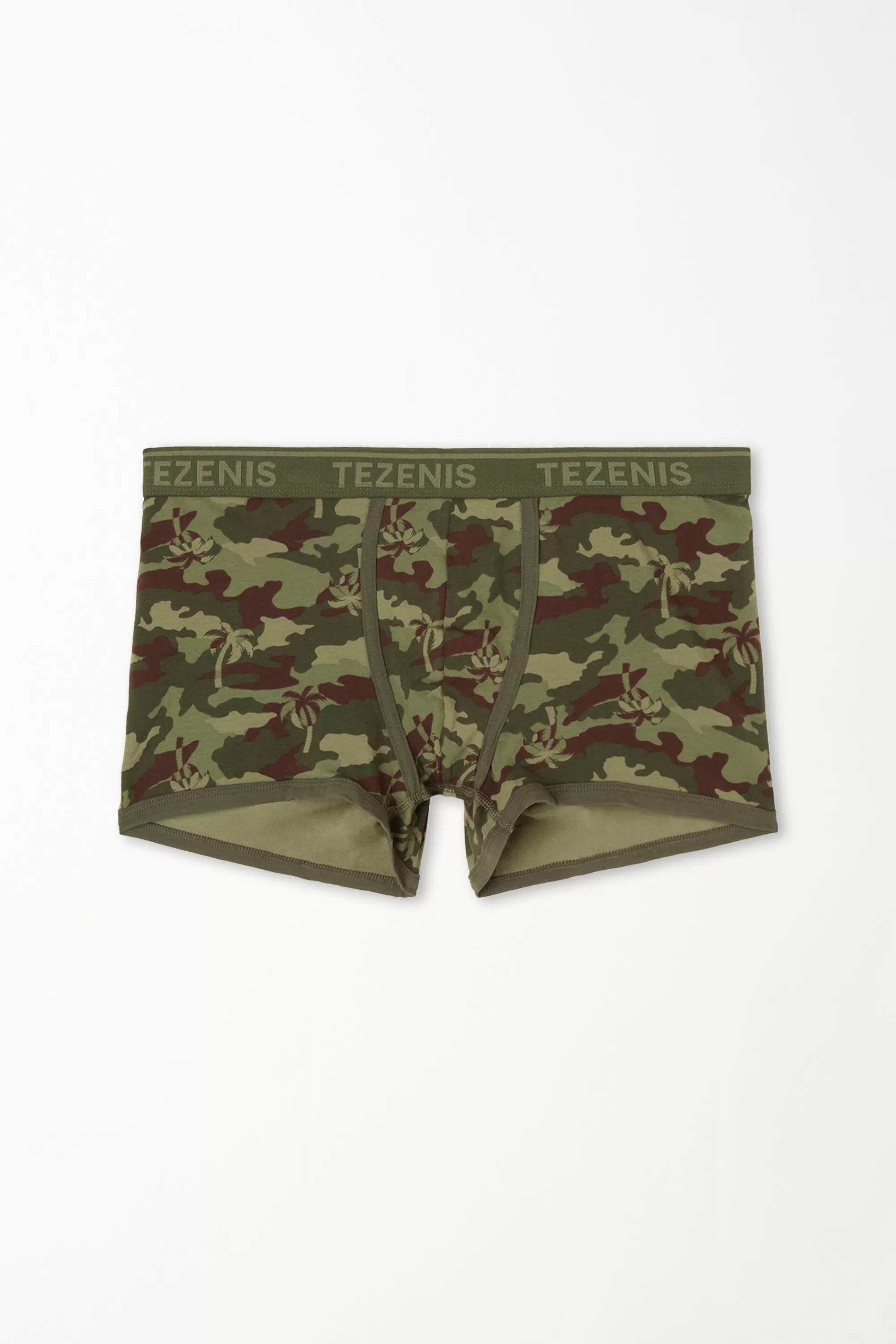 Online Boxer In Cotone Stampato Bordi A Contrasto Con Logo - Boxer - Uomo | Boxer