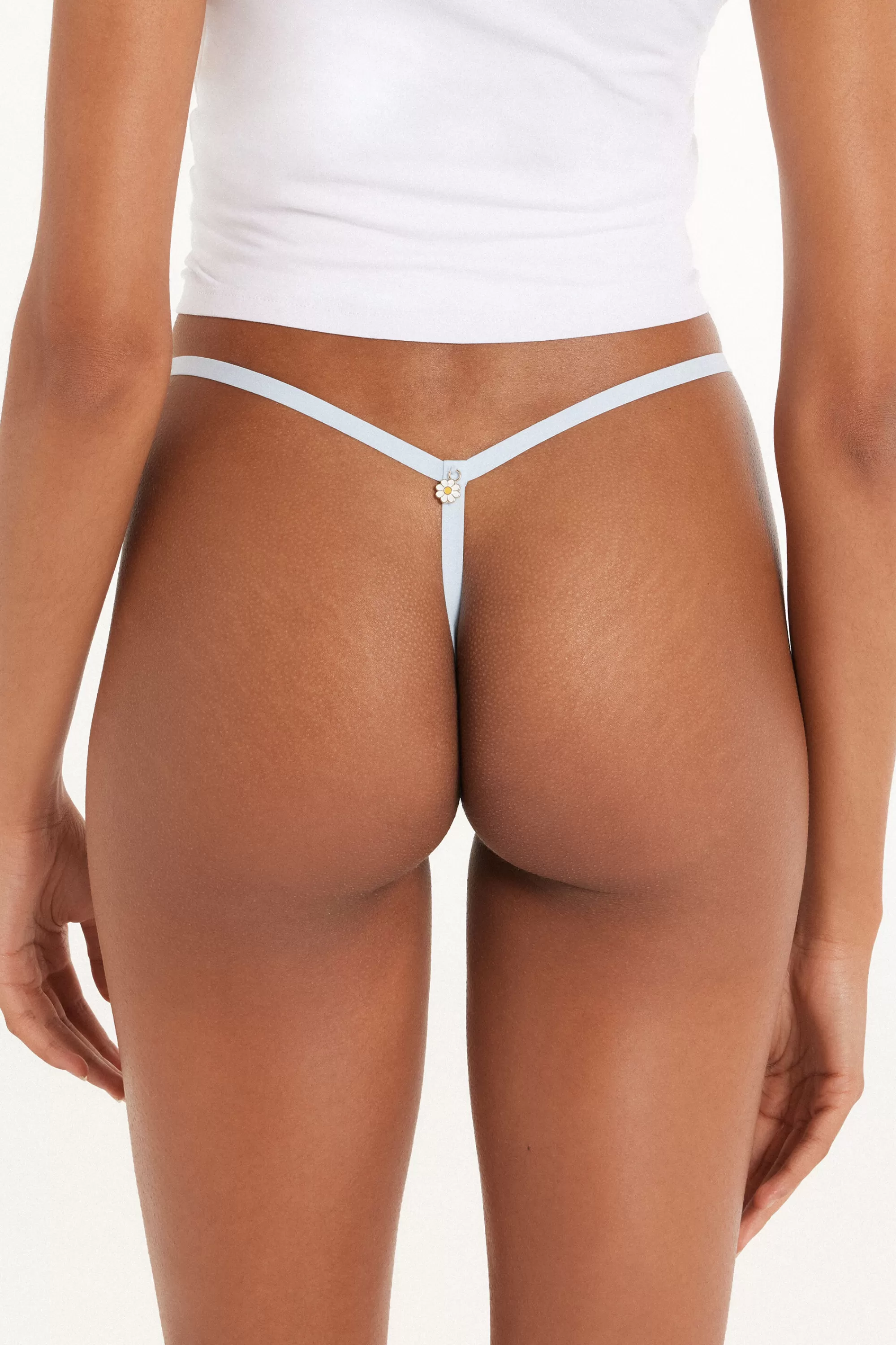 Shop Brasiliano Con Fianchetto Tanga Cotone Pointelle - Perizoma E Tanga - Donna | Slip