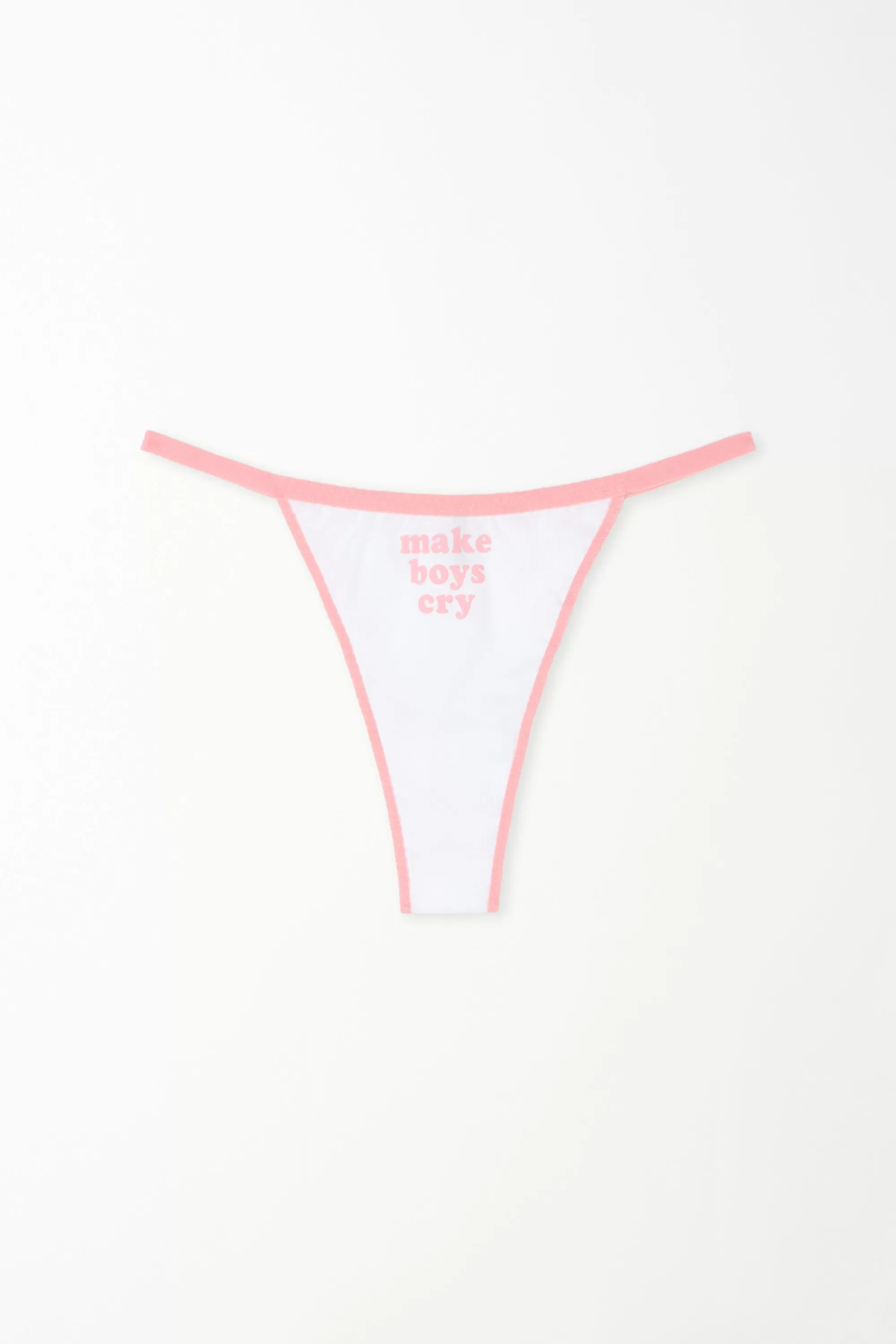 Discount Brasiliano Con Fianchetto Tanga In Cotone Con Stampa - Brasiliana - Donna | Slip