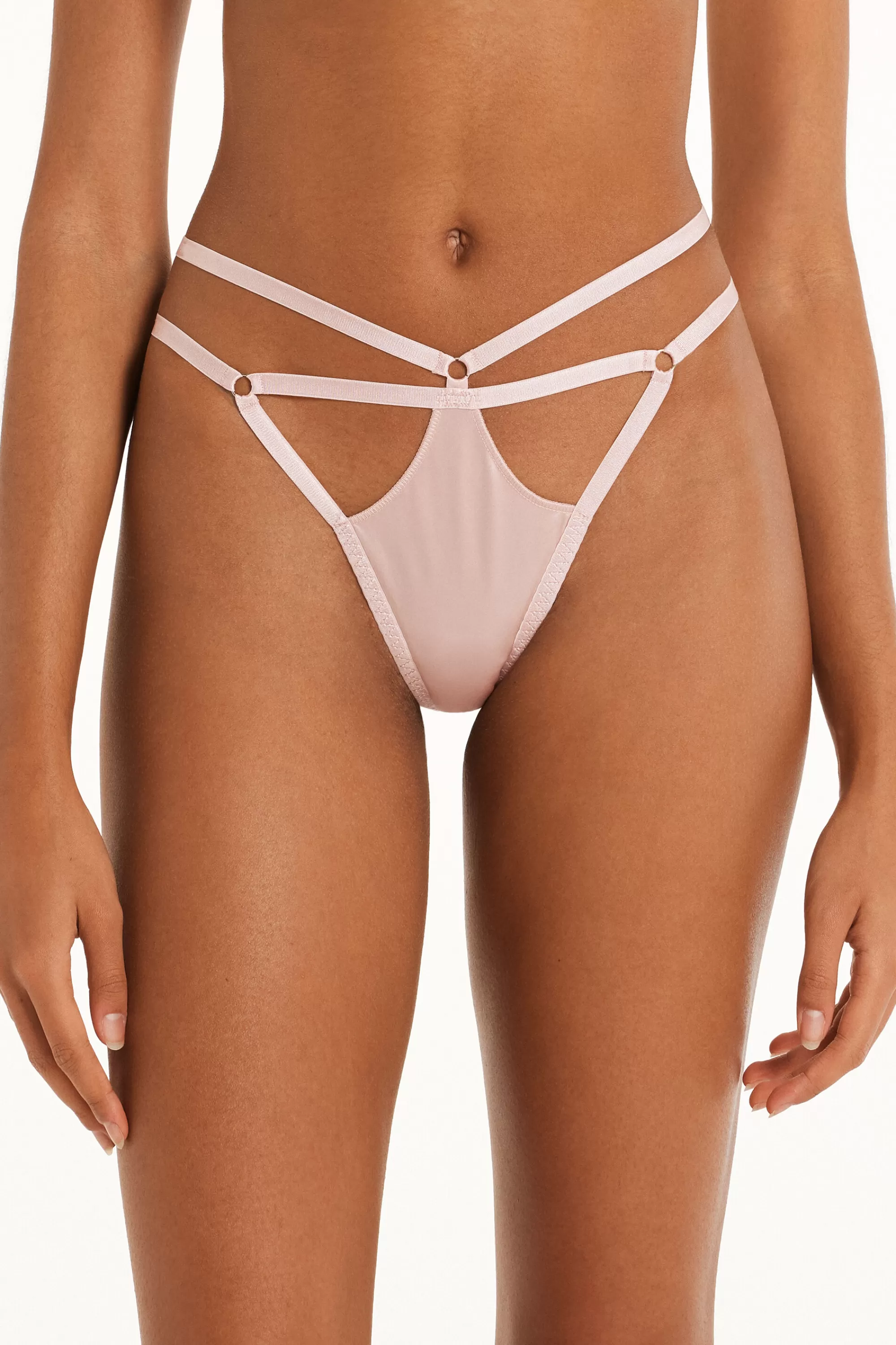 Cheap Brasiliano Con Fianchetto Tanga In Microfibra Lucida - Brasiliana - Donna | Slip