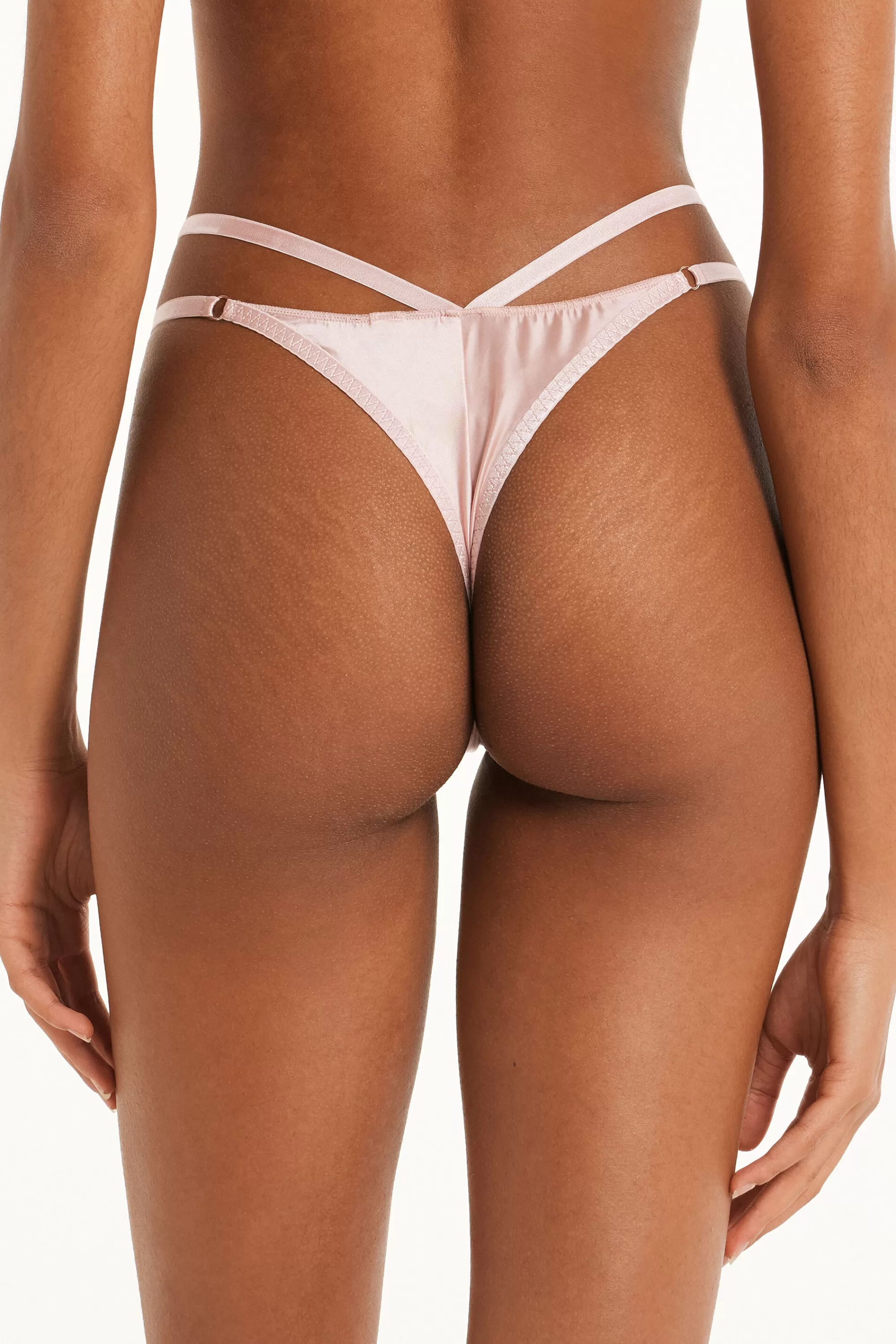 Cheap Brasiliano Con Fianchetto Tanga In Microfibra Lucida - Brasiliana - Donna | Slip