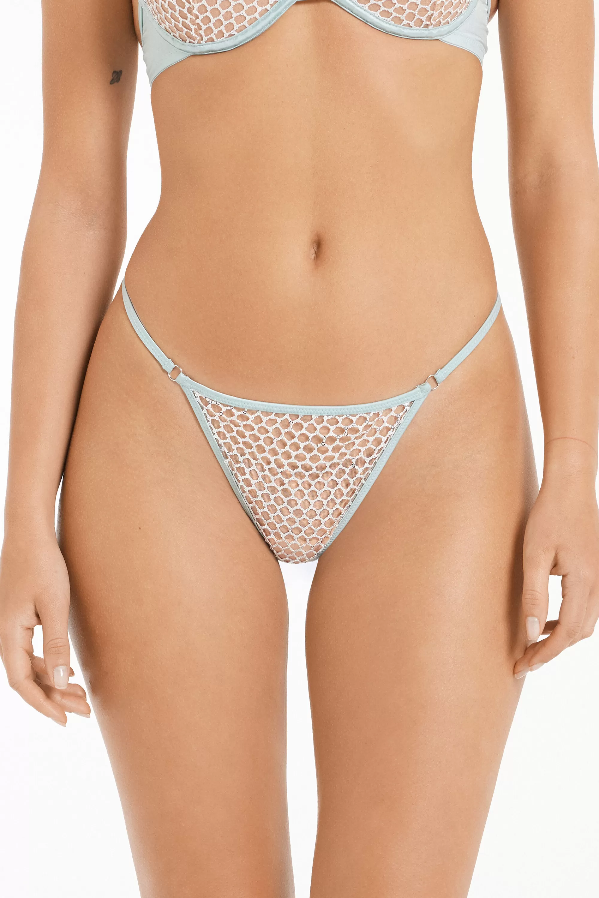 Best Brasiliano Con Fianchetto Tanga Sequin Net - Brasiliana - Donna | Slip