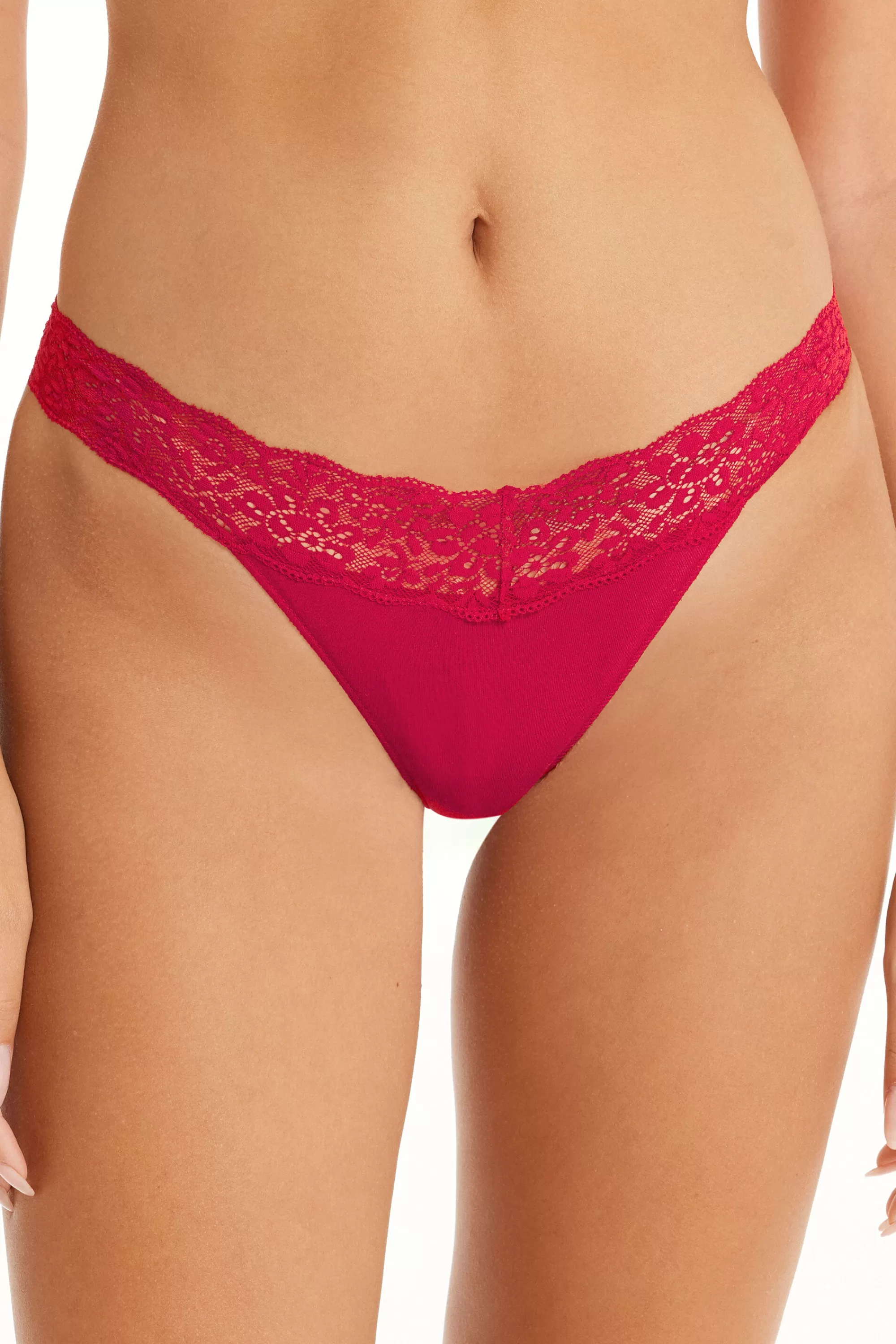 New Brasiliano In Cotone E Pizzo Riciclato - Brasiliana - Donna | Sposa | Invisibile