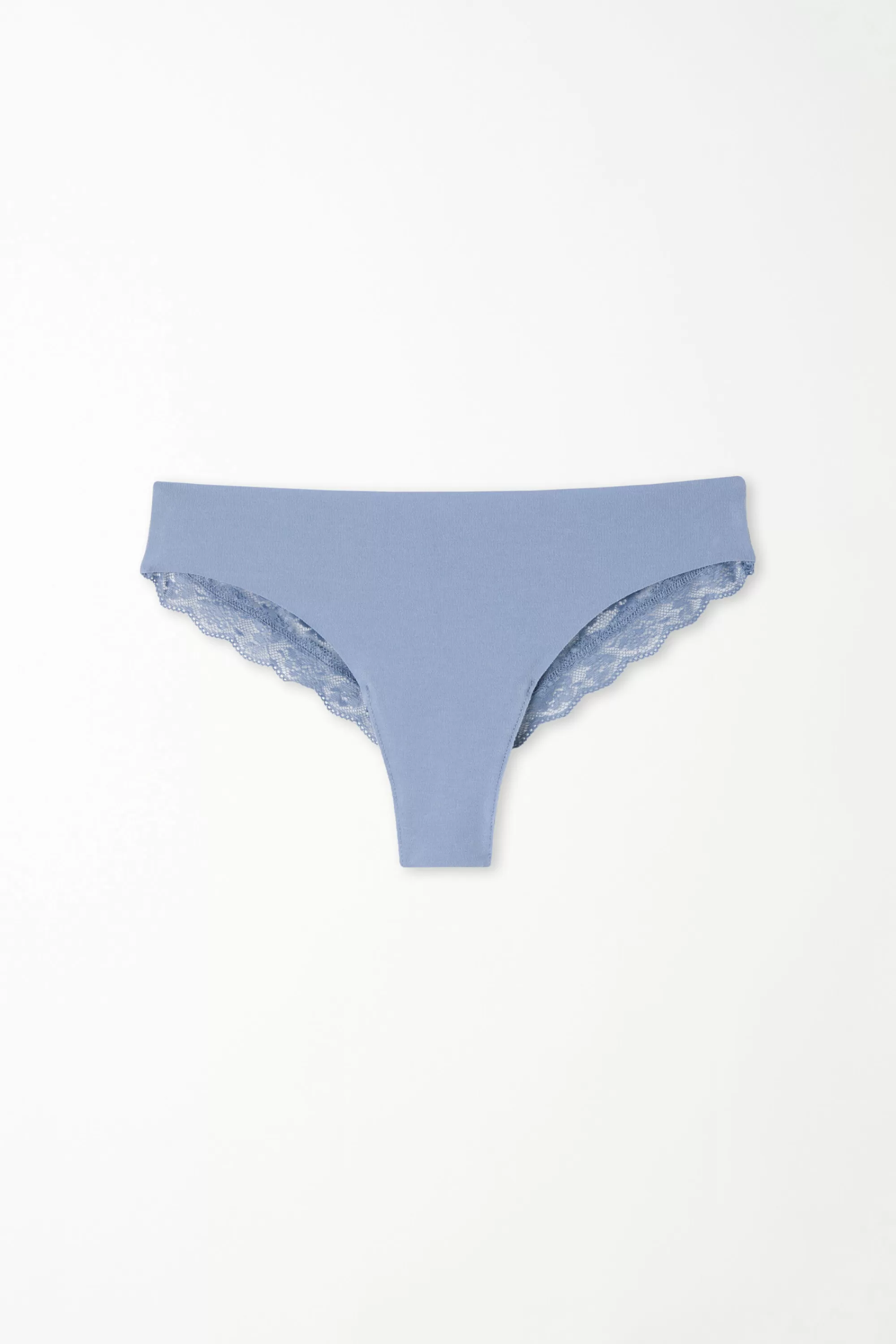 New Brasiliano In Cotone Taglio Vivo E Pizzo Riciclato - Brasiliana - Donna | Completi intimi | Slip