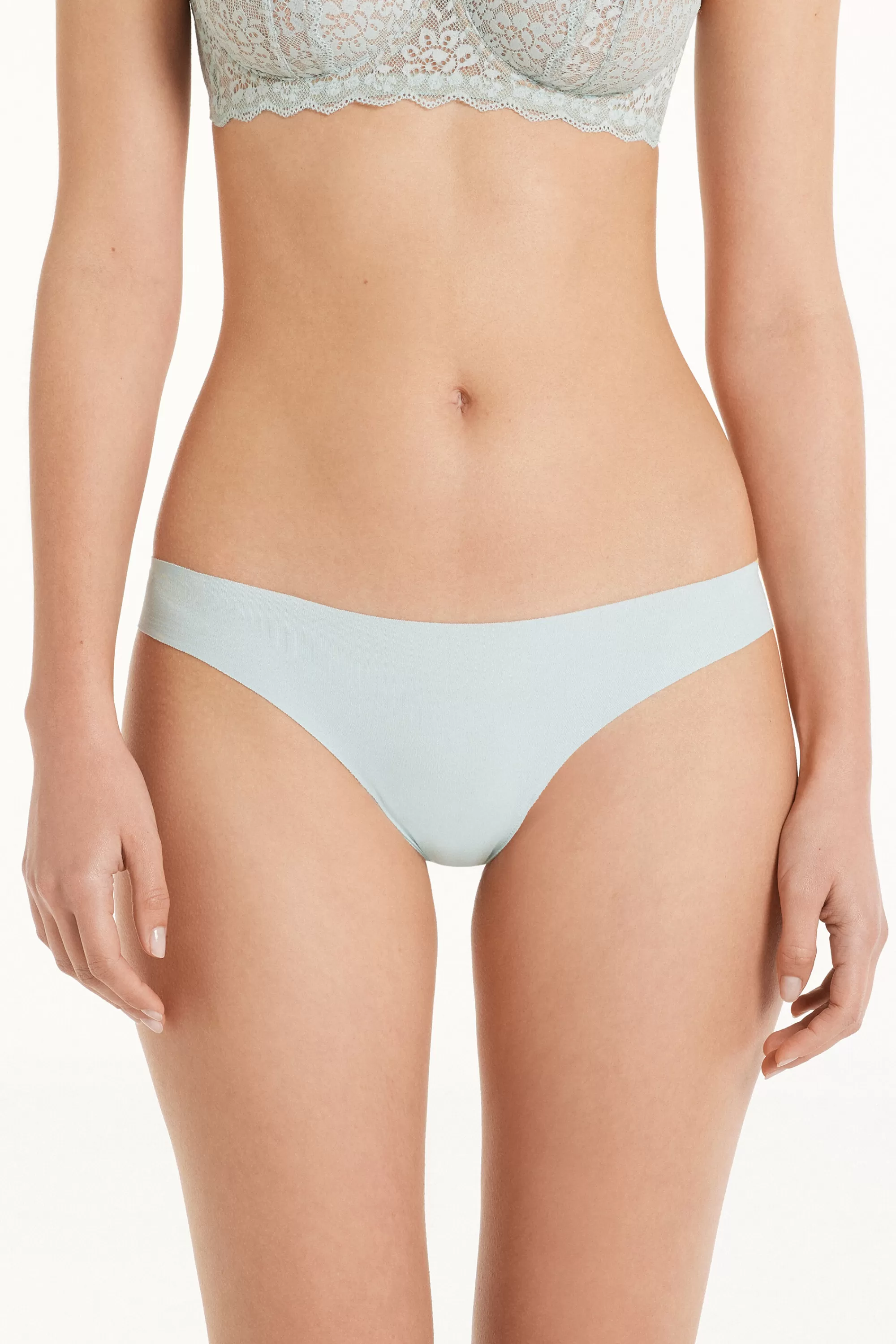 Fashion Brasiliano In Cotone Taglio Vivo E Pizzo Riciclato - Brasiliana - Donna | Completi intimi | Slip