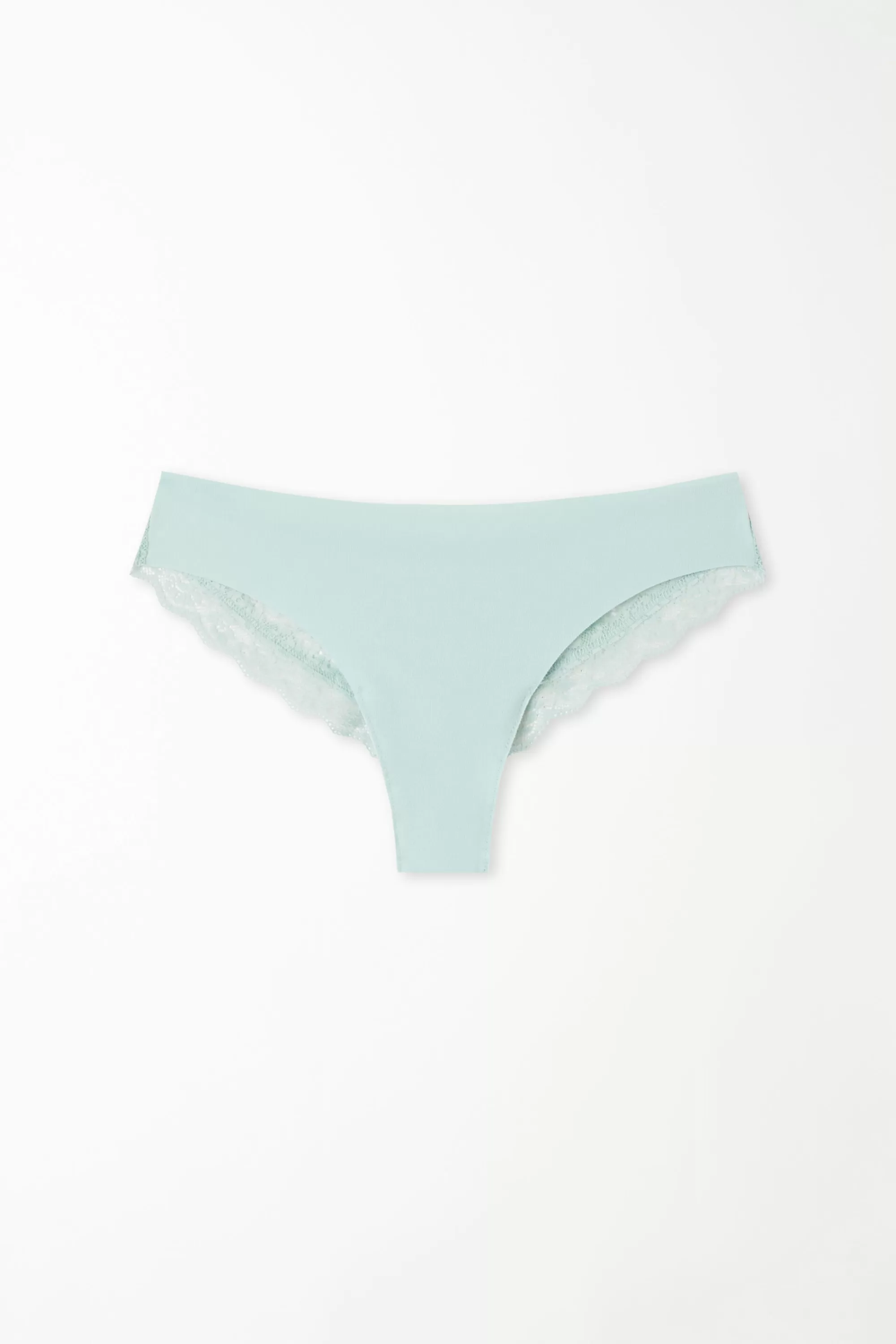Fashion Brasiliano In Cotone Taglio Vivo E Pizzo Riciclato - Brasiliana - Donna | Completi intimi | Slip
