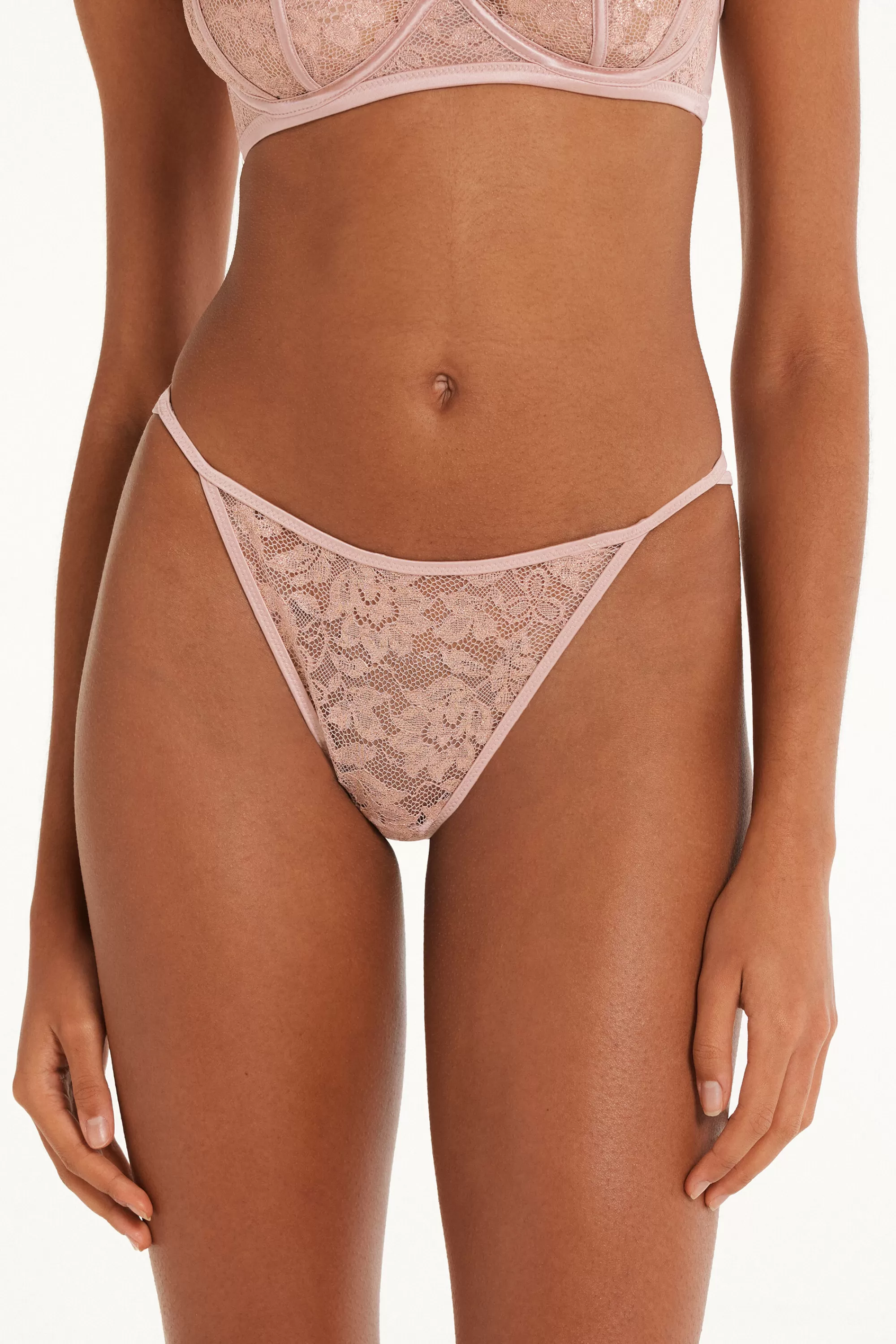 Sale Brasiliano Sgambato Con Fianchetto Tanga Golden Princess Lace - Brasiliana - Donna | Slip