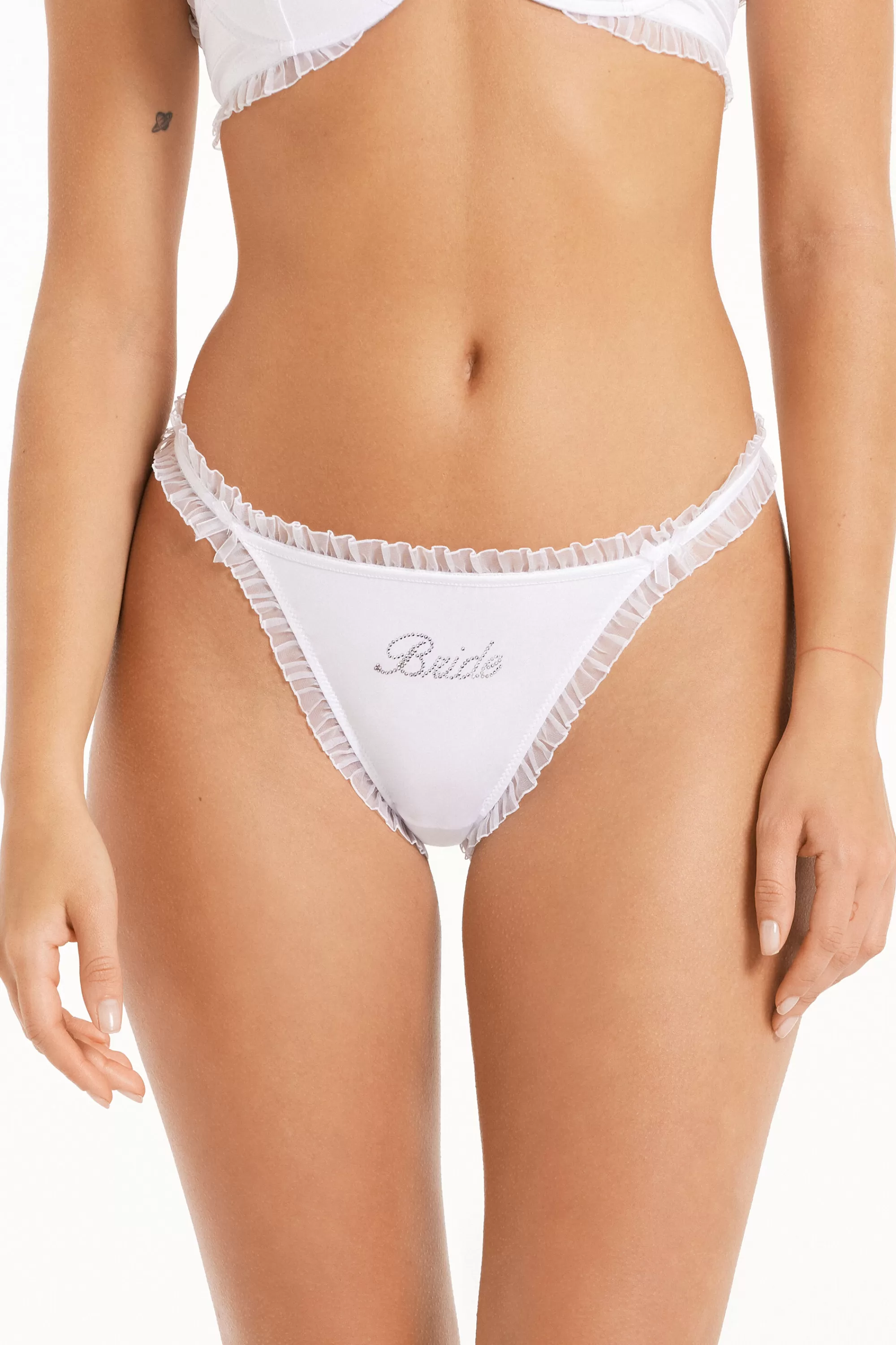 Sale Brasiliano Sgambato Con Fianchetto Tanga Pretty Bride - Brasiliana - Donna | Sposa | Slip