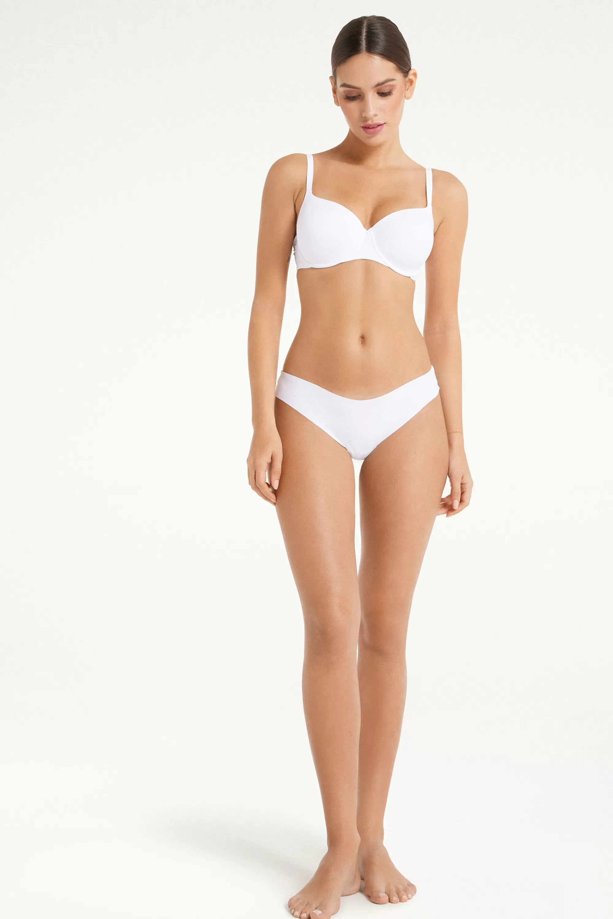 Shop Brasiliano Sgambato In Microfibra Taglio Vivo - Brasiliana - Donna | Invisibile | Completi intimi