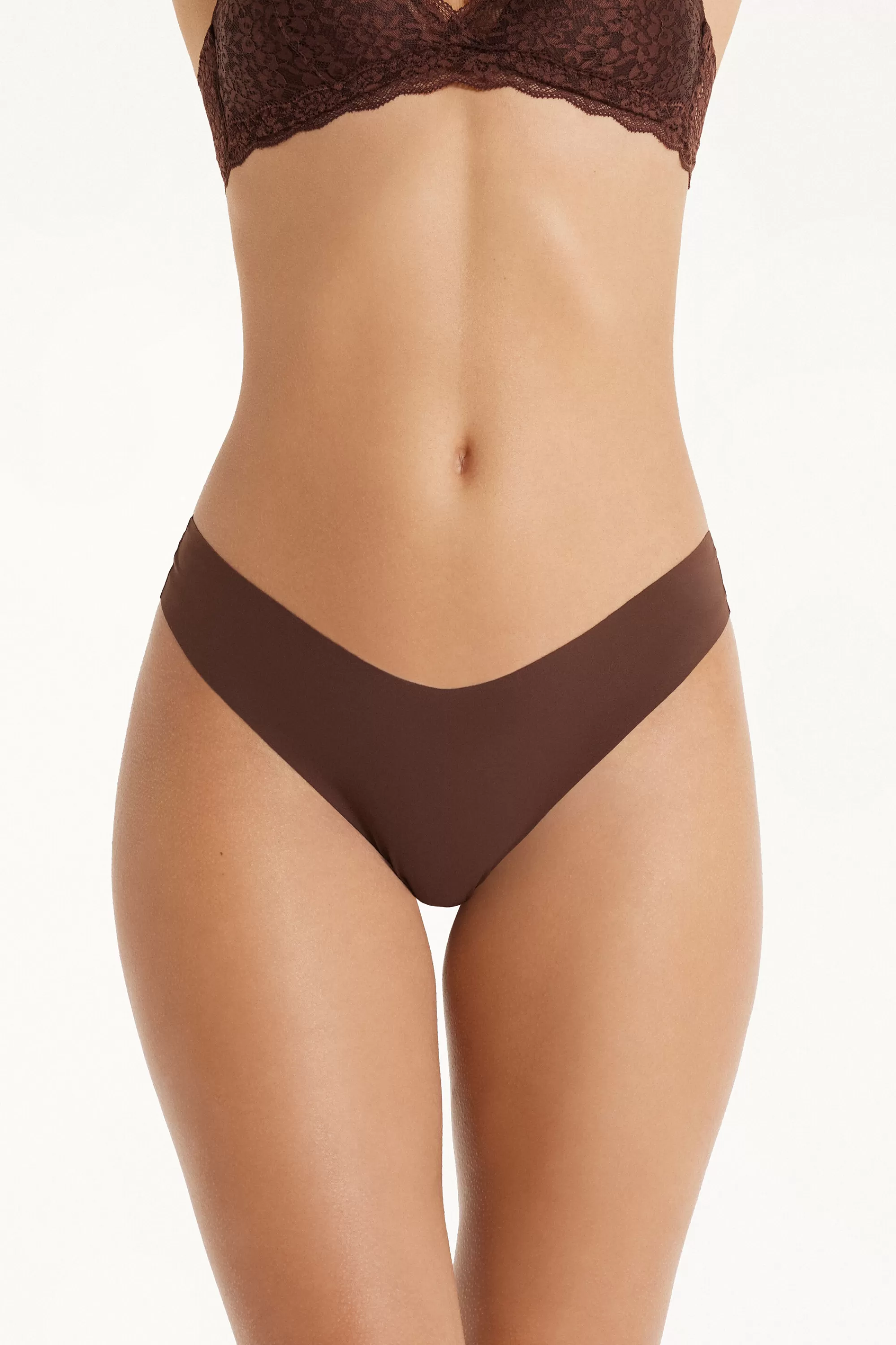 Hot Brasiliano Sgambato In Microfibra Taglio Vivo - Brasiliana - Donna | Completi intimi | Slip