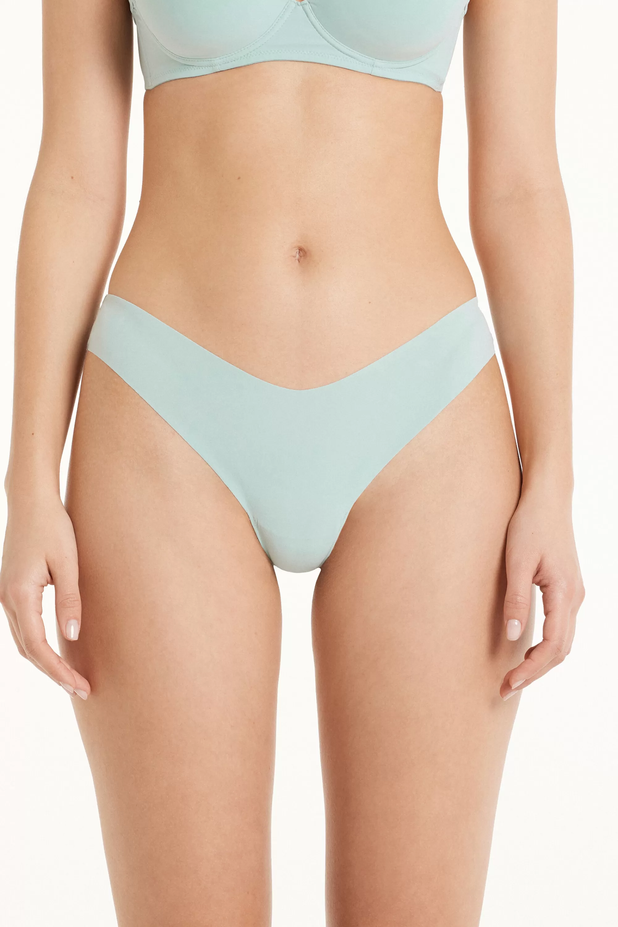Shop Brasiliano Sgambato In Microfibra Taglio Vivo - Brasiliana - Donna | Slip