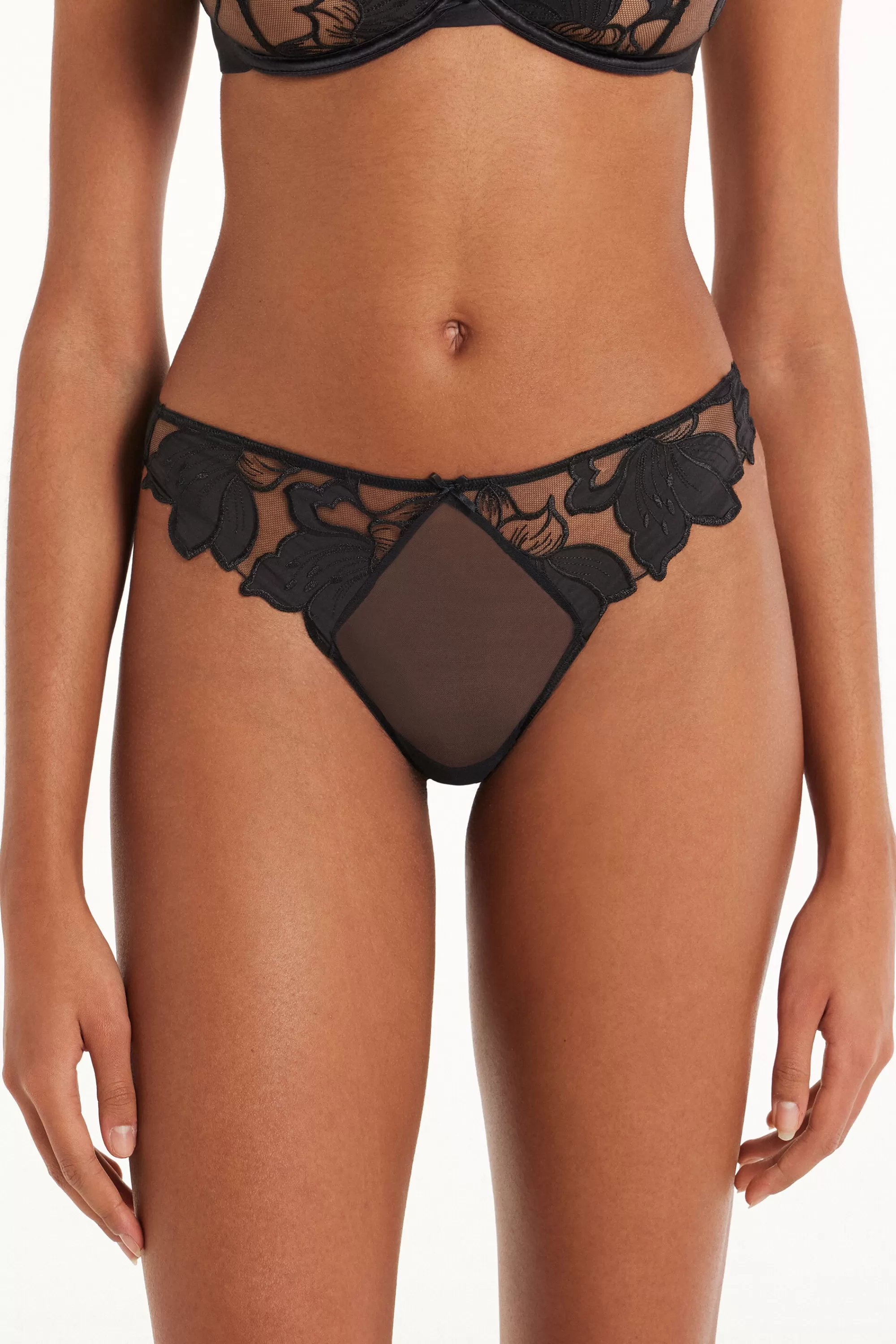 Best Brasiliano Sgambato Timeless Flowers - Brasiliana - Donna | Completi intimi | Slip