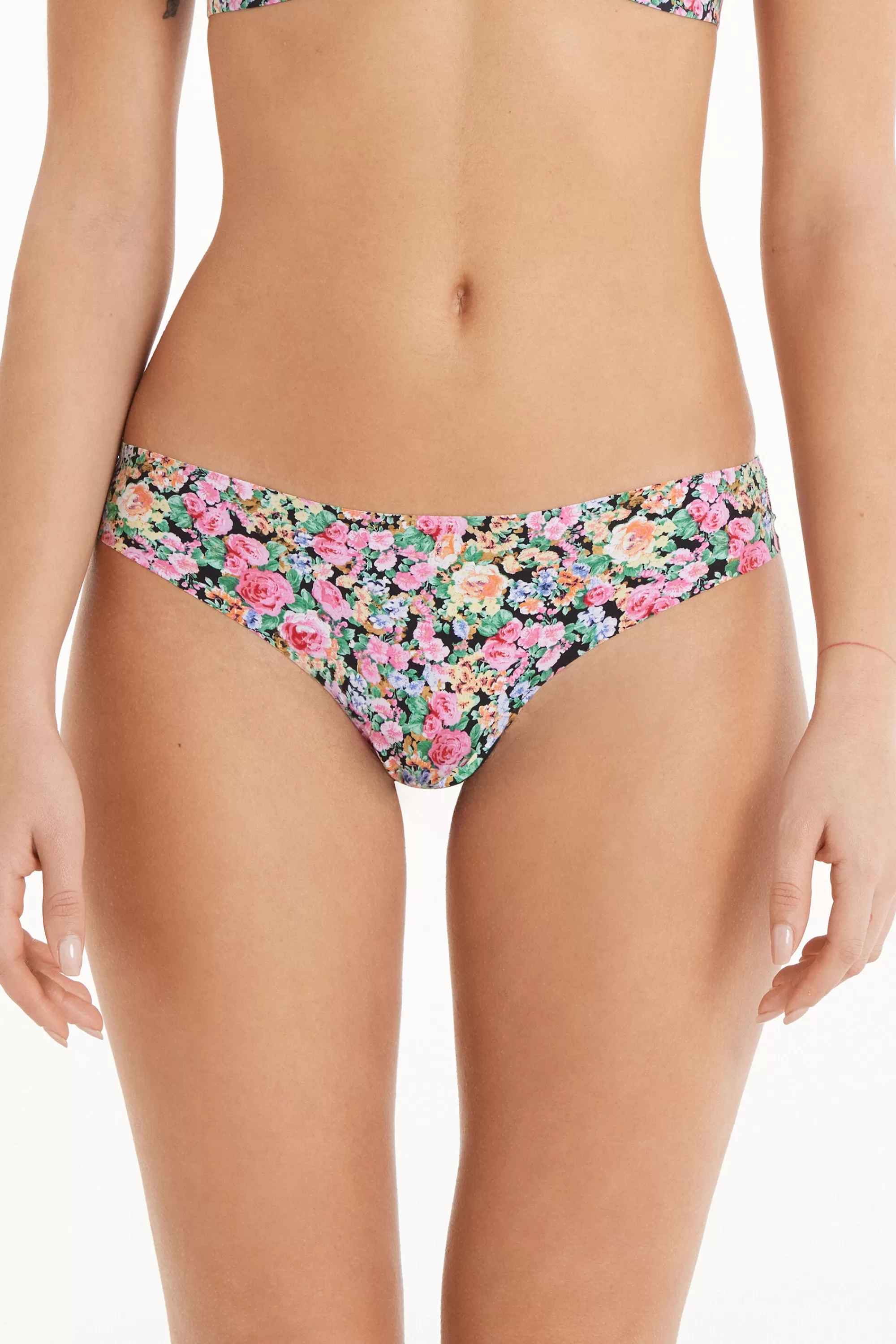 Sale Brasiliano Taglio Vivo In Microfibra Stampata - Brasiliana - Donna | Completi intimi | Slip
