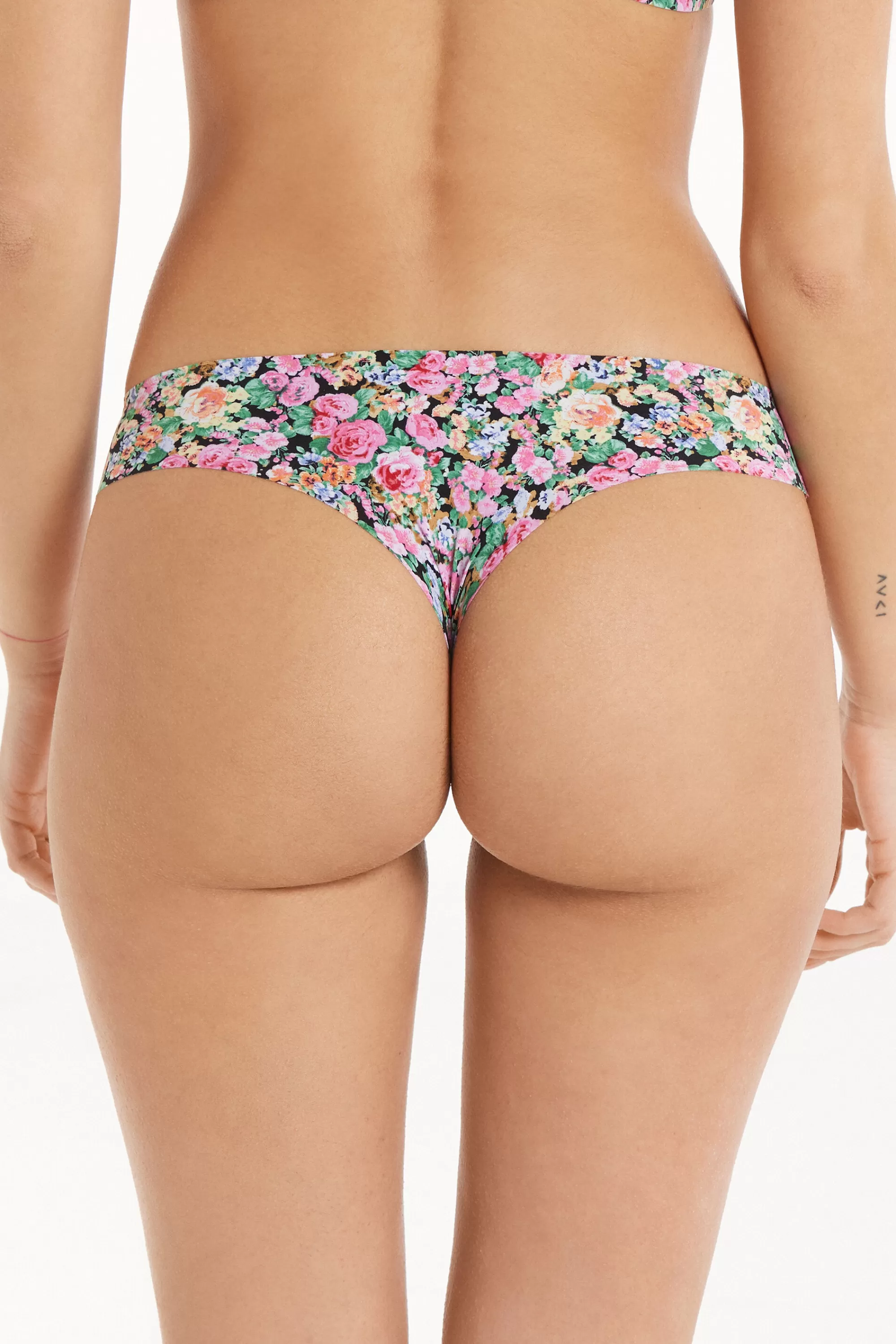 Sale Brasiliano Taglio Vivo In Microfibra Stampata - Brasiliana - Donna | Completi intimi | Slip