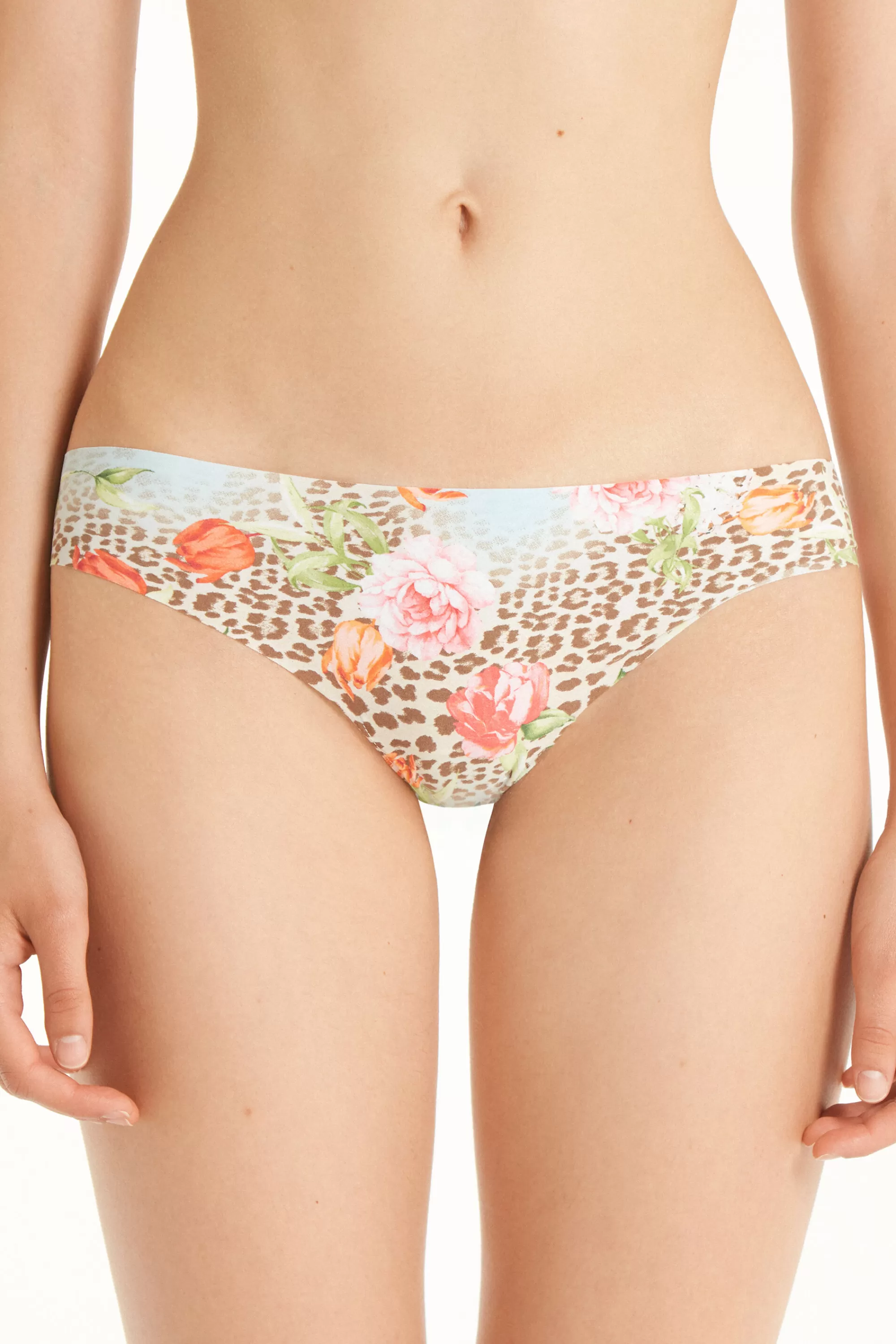 Online Brasiliano Taglio Vivo In Microfibra Stampata - Brasiliana - Donna | Completi intimi | Slip