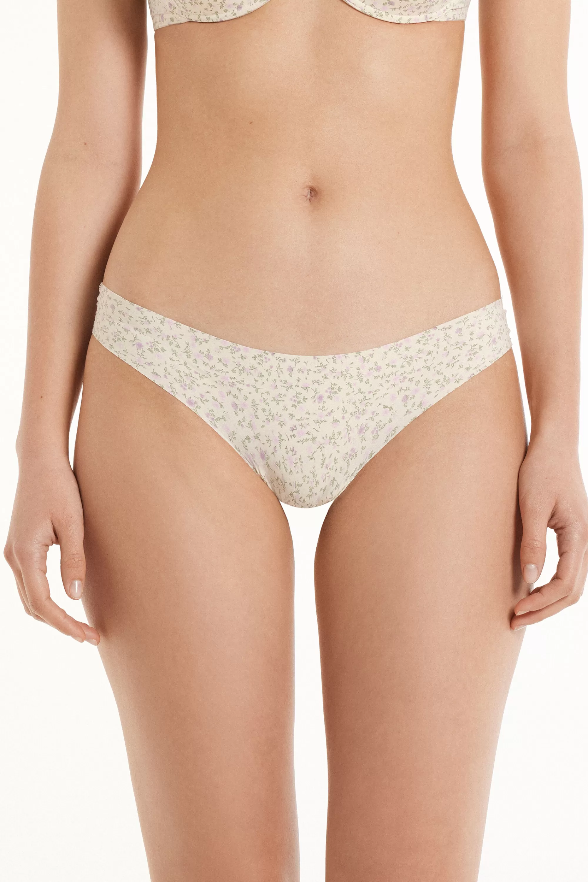 Store Brasiliano Taglio Vivo In Microfibra Stampata - Brasiliana - Donna | Completi intimi | Slip