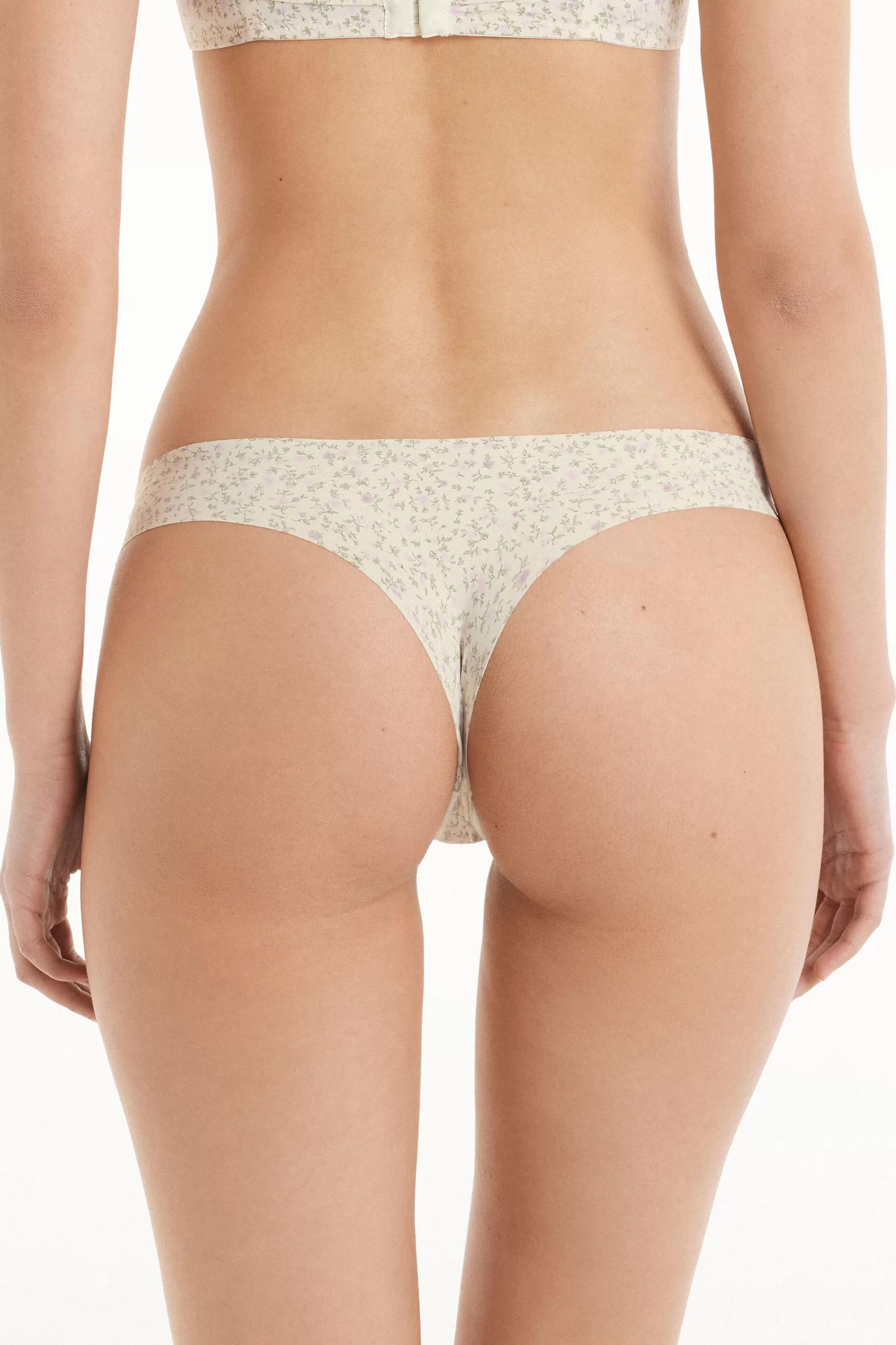 Store Brasiliano Taglio Vivo In Microfibra Stampata - Brasiliana - Donna | Completi intimi | Slip