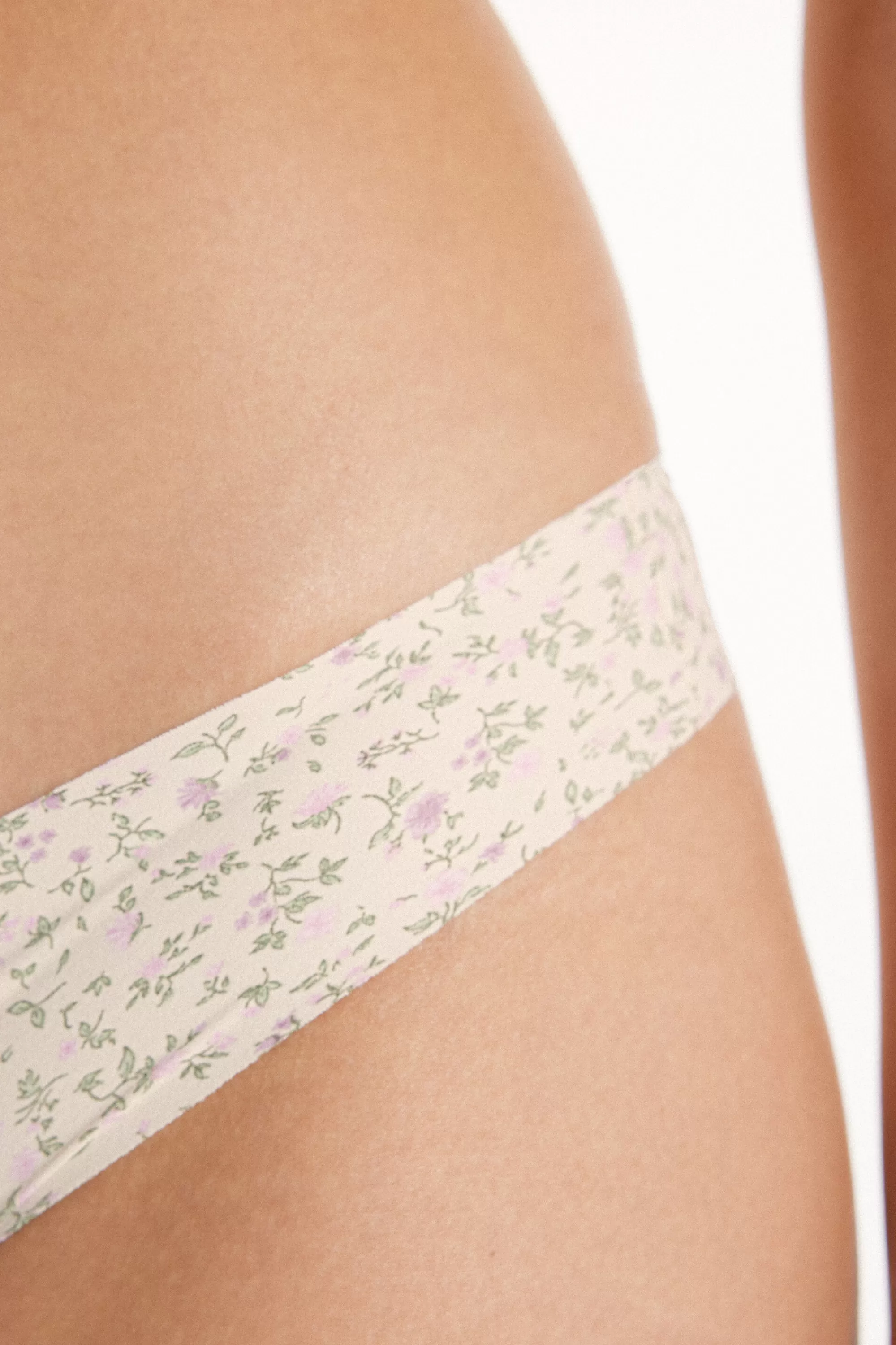 Store Brasiliano Taglio Vivo In Microfibra Stampata - Brasiliana - Donna | Completi intimi | Slip